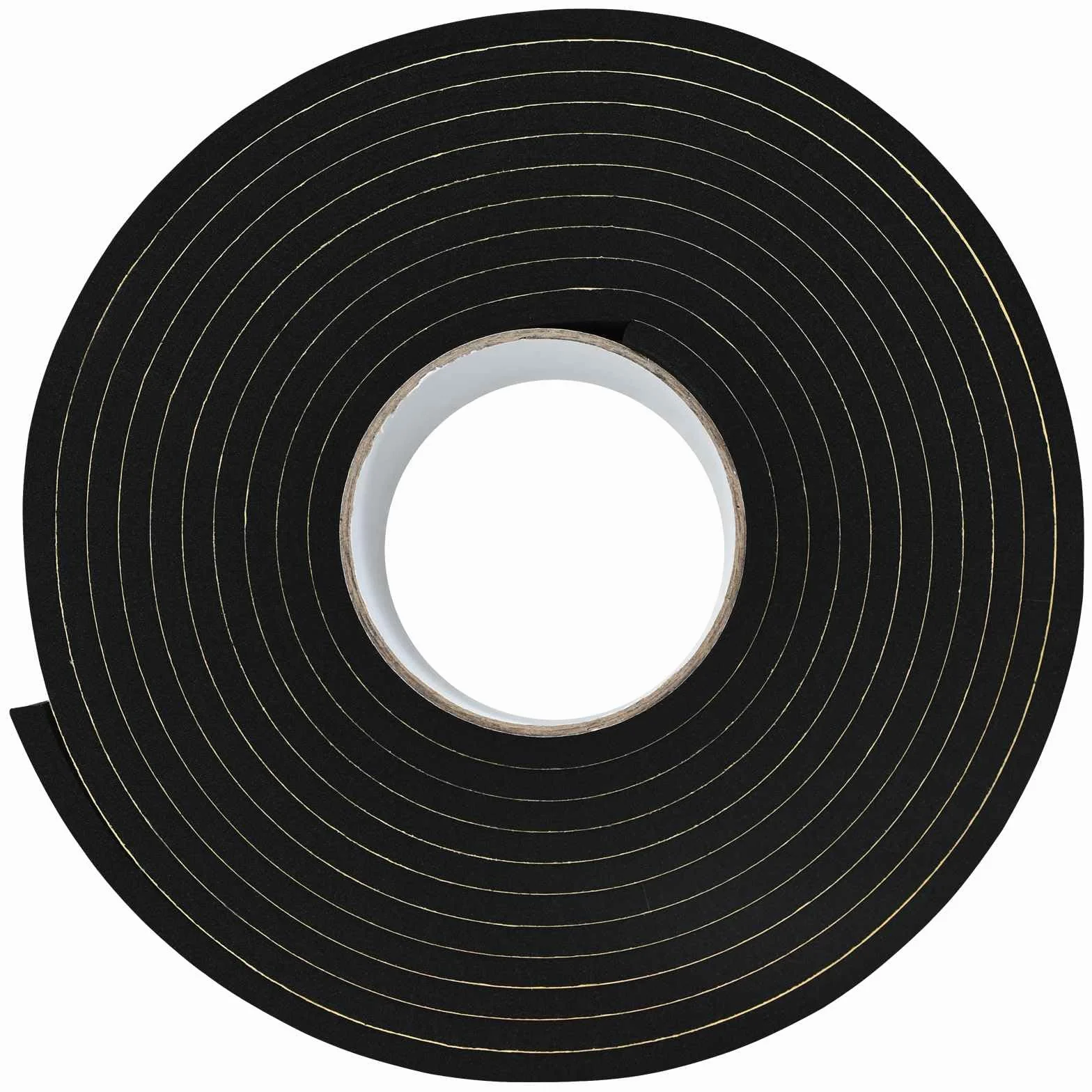 Samoprzylepna taśma piankowa, 10 sztuk, czarna, 40 mm x 5 m | Pianka CR, okrągła, pyłoszczelna, hermetyczna, wodoszczelna, do drzwi okiennych gniazd