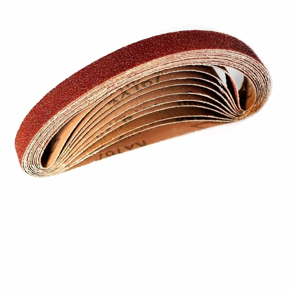 10 szt. taśm ściernych 520x20 mm, szlifierka taśmowa P40-1000, paski ścierne do szlifierek punktowych, spawalniczych(10PCS 150 Grit)