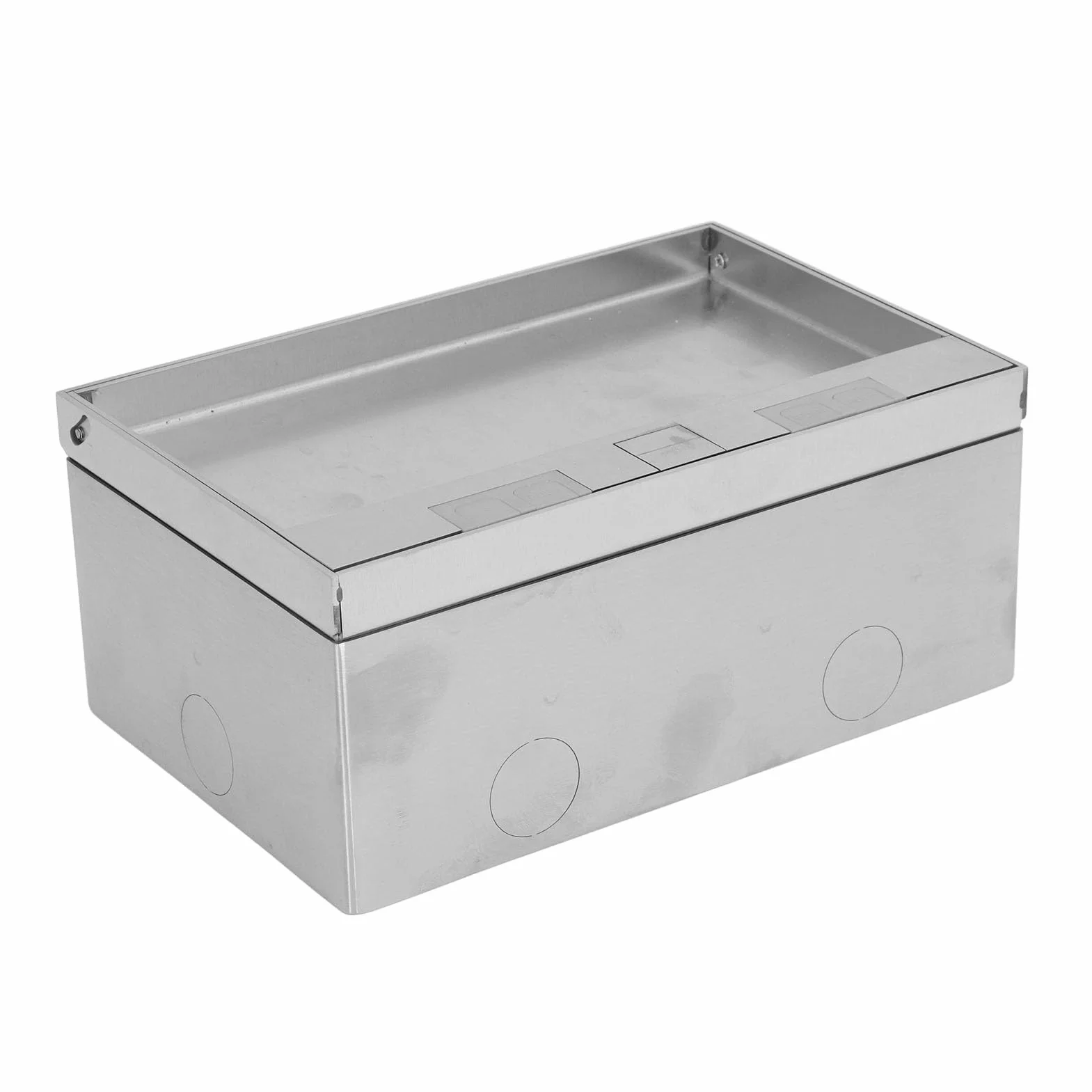 Generic Wodoodporny Zestaw Wpuszczanych Podłogowych Pudełek Wylotowych ze Stali Nierdzewnej do Marmuru z Bezpiecznym Uszczelnieniem, Materiałem Odpornym na erozję do Biur i Majsterkowania