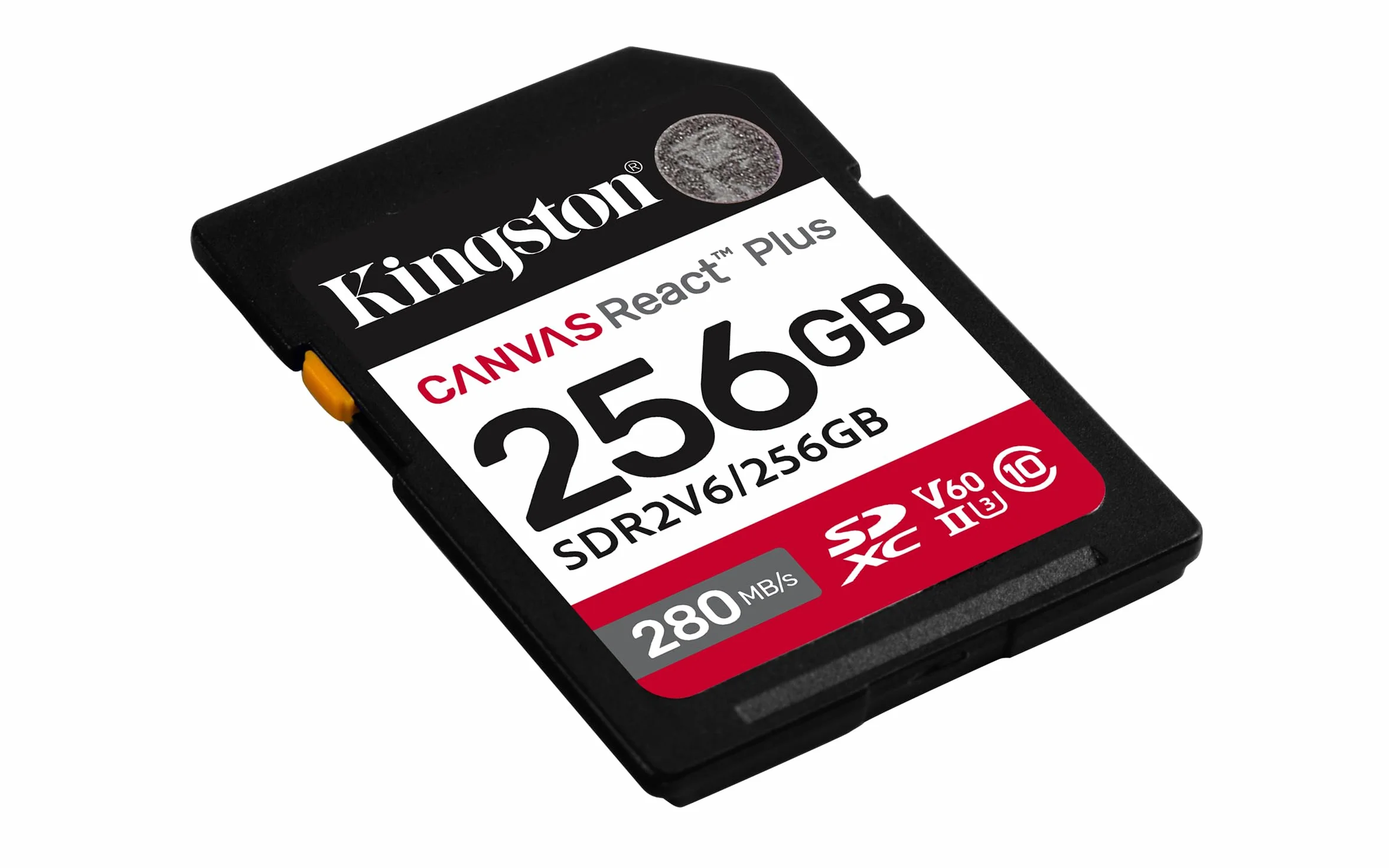 Kingston Canvas React Plus V60 SD 256 GB SDXC UHS-II 280R/150W U3 V60 dla 4K
