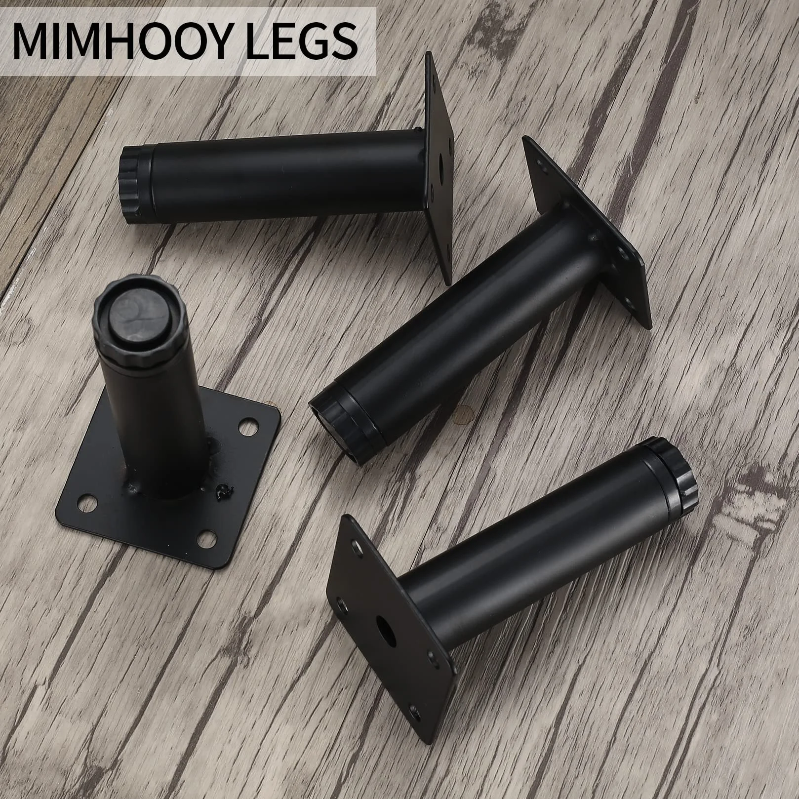 Fulushouxi 4 nóżki meblowe, 20 cm regulowane nóżki meblowe, metalowe nóżki do szafy, zastępcze nóżki do sofy, nóżki do mebli/sofy/stołu/krzesła/biurka/kuchni/szafy/szafy nóżki (20 cm)