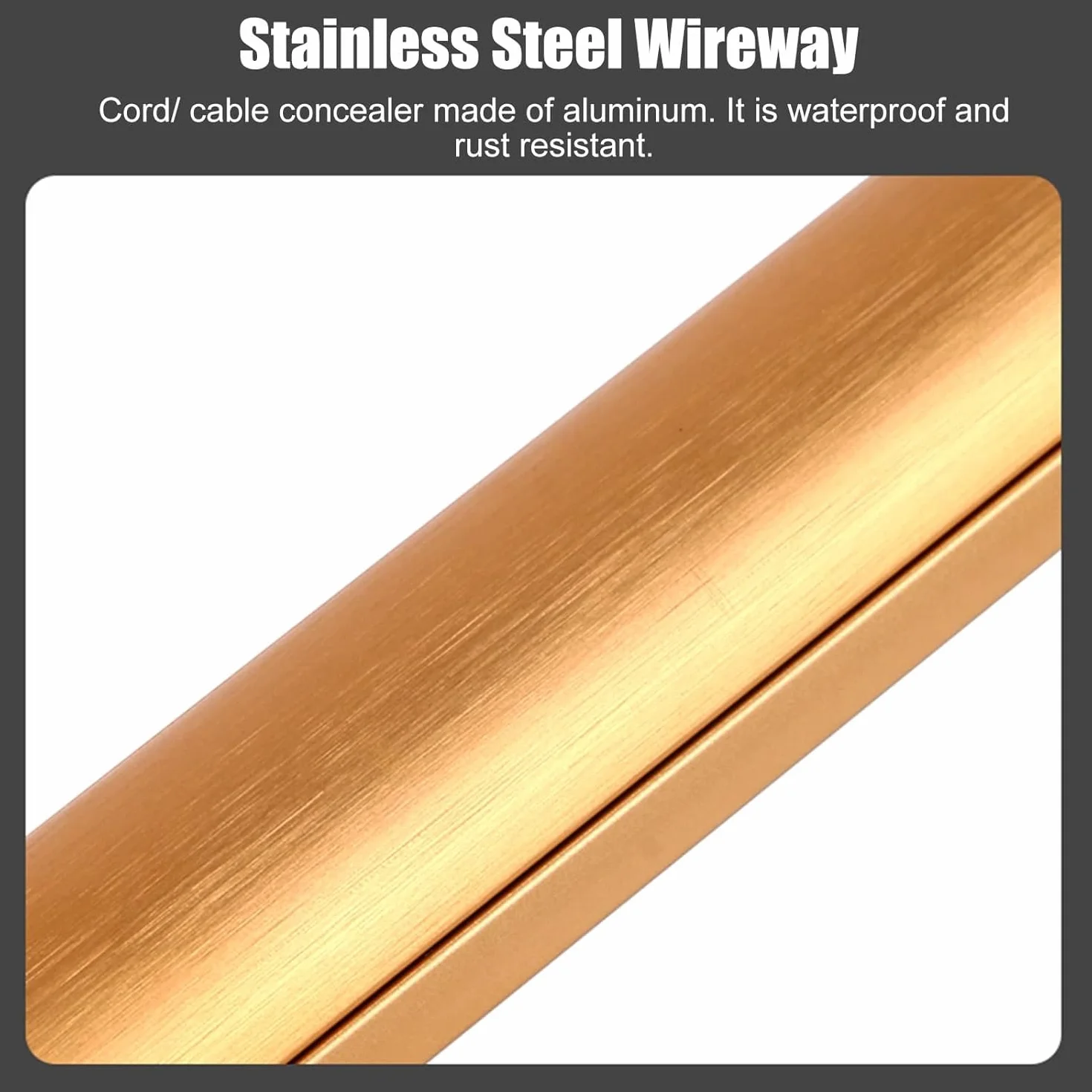 Zarządzanie ukrywaniem kabli do montażu na ścianie | Półokrągła, malowana listwa podłogowa ze stopu aluminium(Brown,No.5)