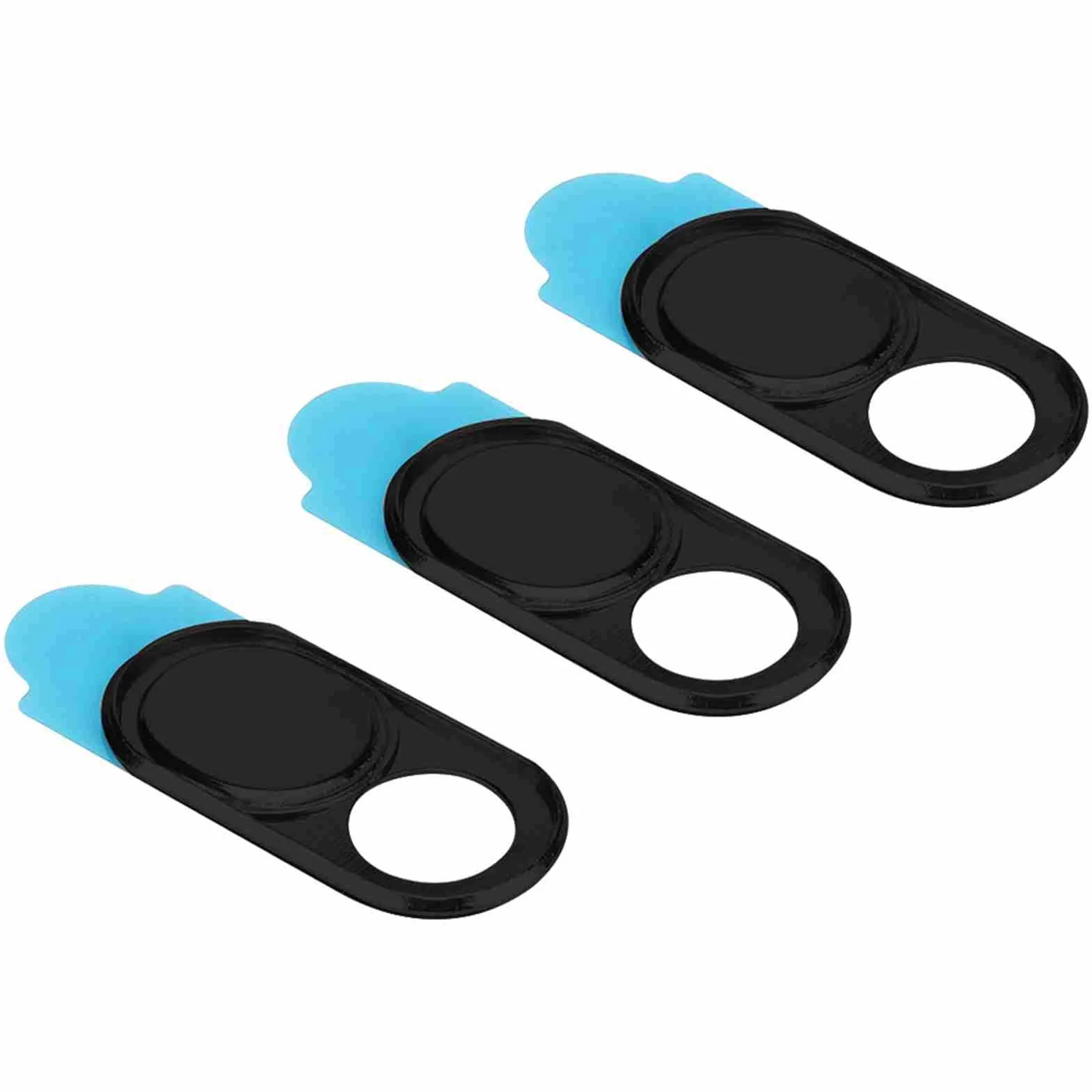 Generic 3 szt. Osłona Kamery Internetowej Naklejka Zabezpieczająca Aparat, Cienka Osłona Obiektywu do Tabletów Typu Smartfon, łatwa w Użyciu Prywatności (BLACK)