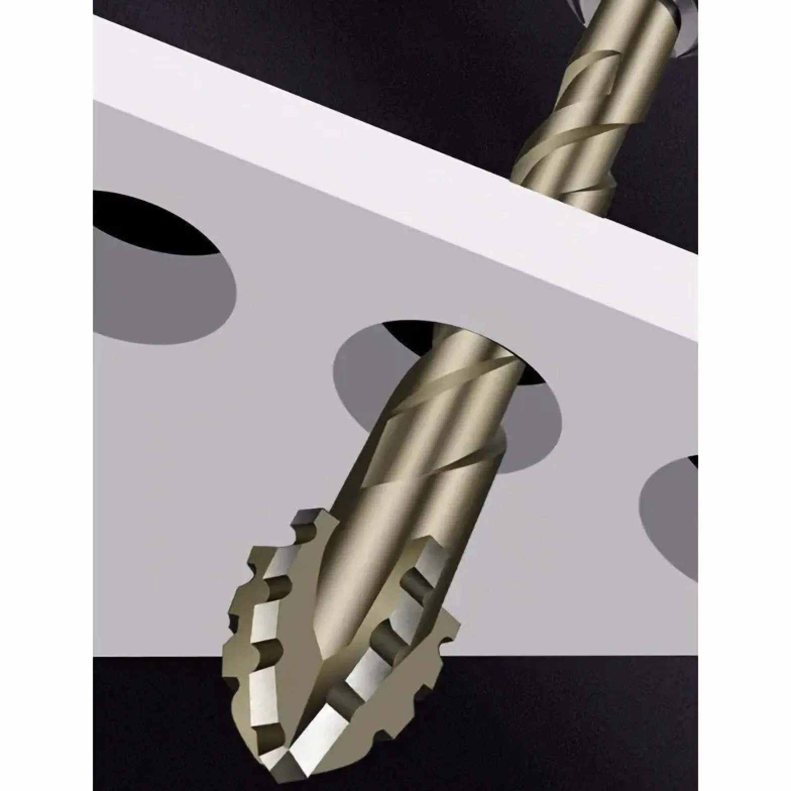 Wiertło do metalu z kobaltu, czteroostrzowe wiertło do wiercenia w płytkach i betonie, stop węglików, wiele rozmiarów, opakowanie 3, 4, 5(5 szt. 6 6 6 8 8 mm)