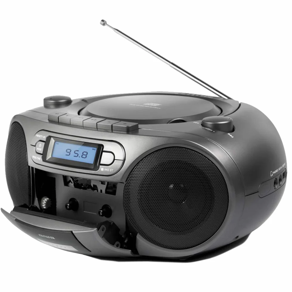 BOOMBOX RADIOODTWARZACZ KASETOWY, CD, USB, BLUETOOTH - AIWA BBTC-550MG