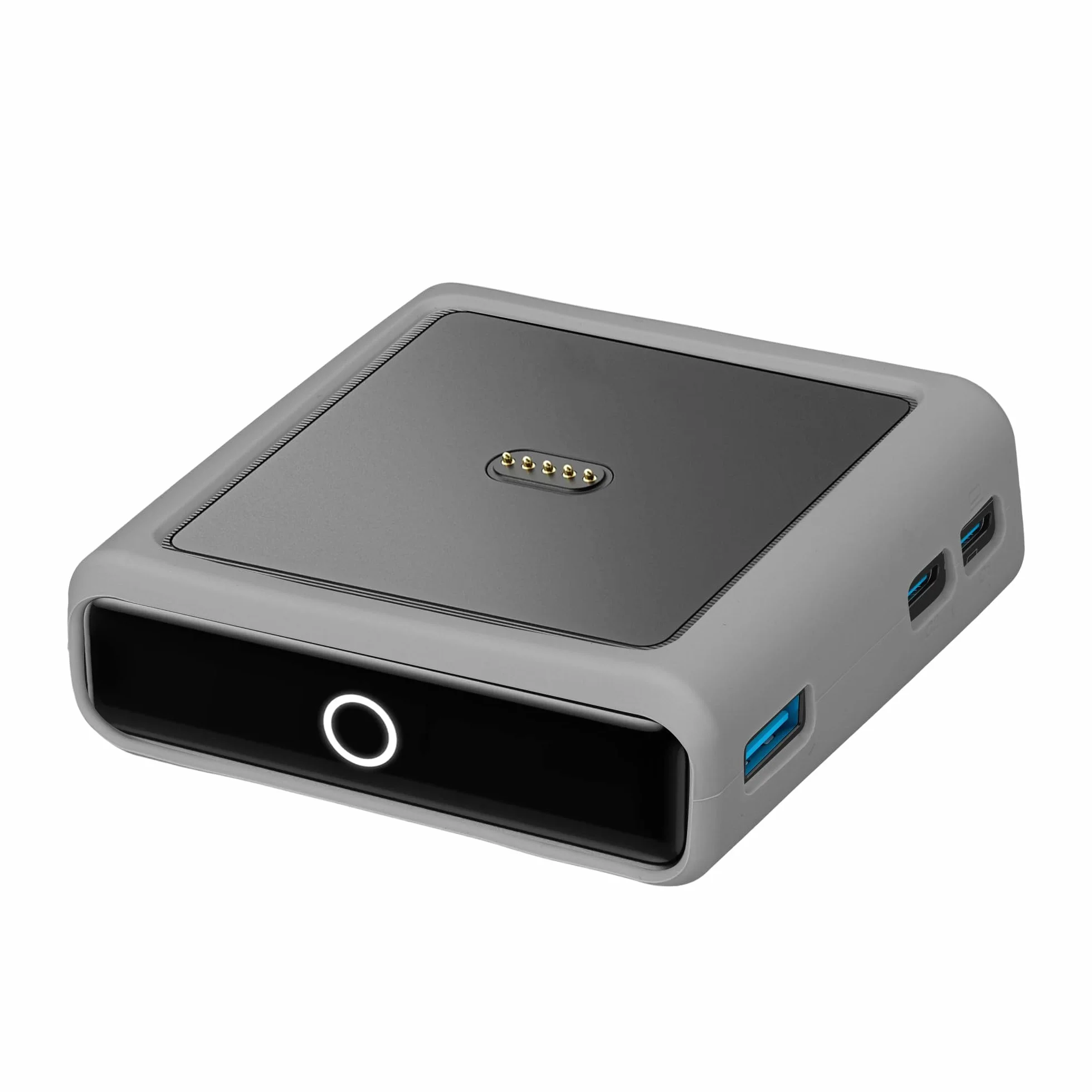 kwmobile Etui kompatybilne z Anker Charging Base Prime Bank 100 W - przenośna ładowarka, silikon, szary