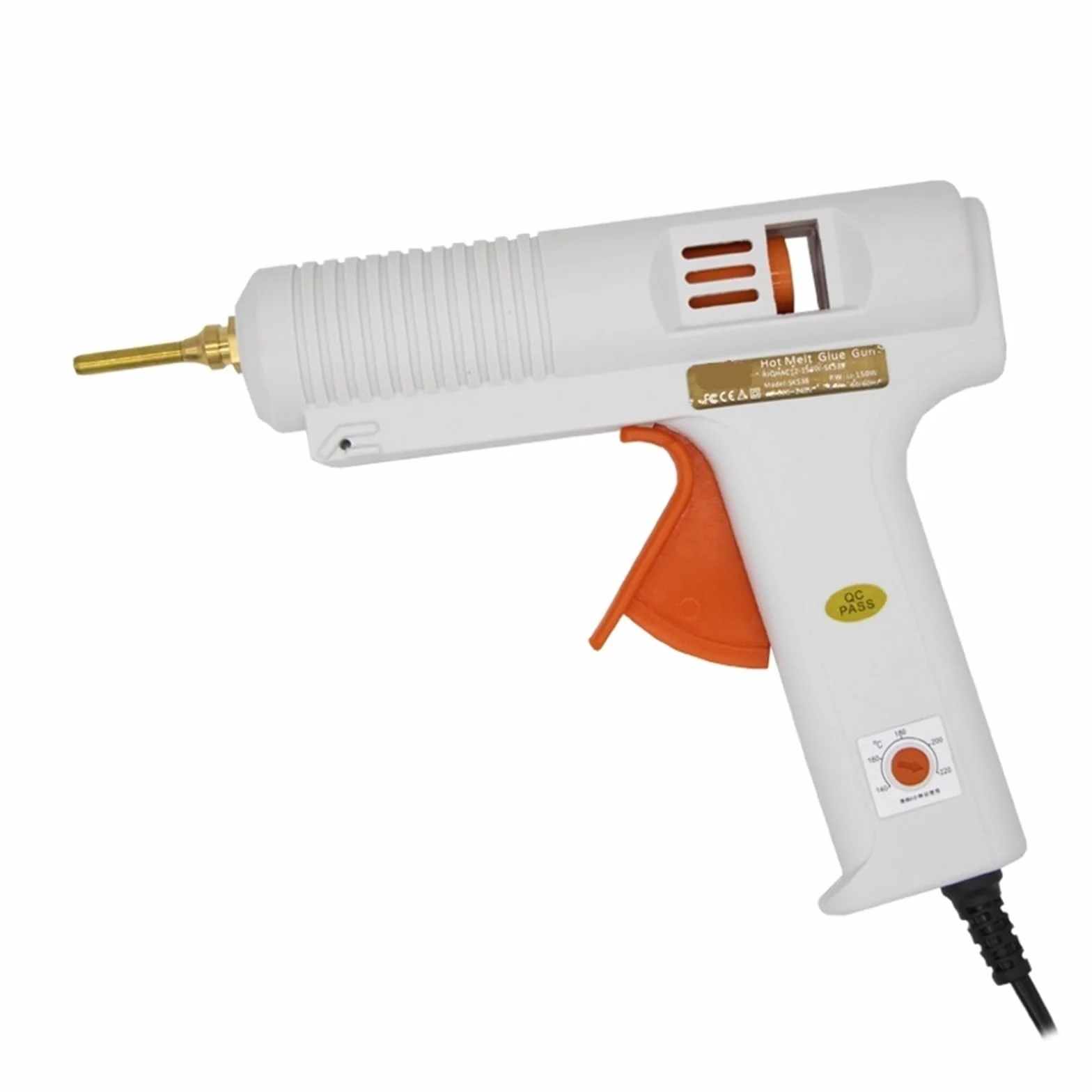 150W pistolet do klejenia na gorąco 1 mm średnica długa dysza 1,3 mm małe otwarcie 1,3 mm narzędzia do naprawy rękodzieła DIY pistolet do klejenia