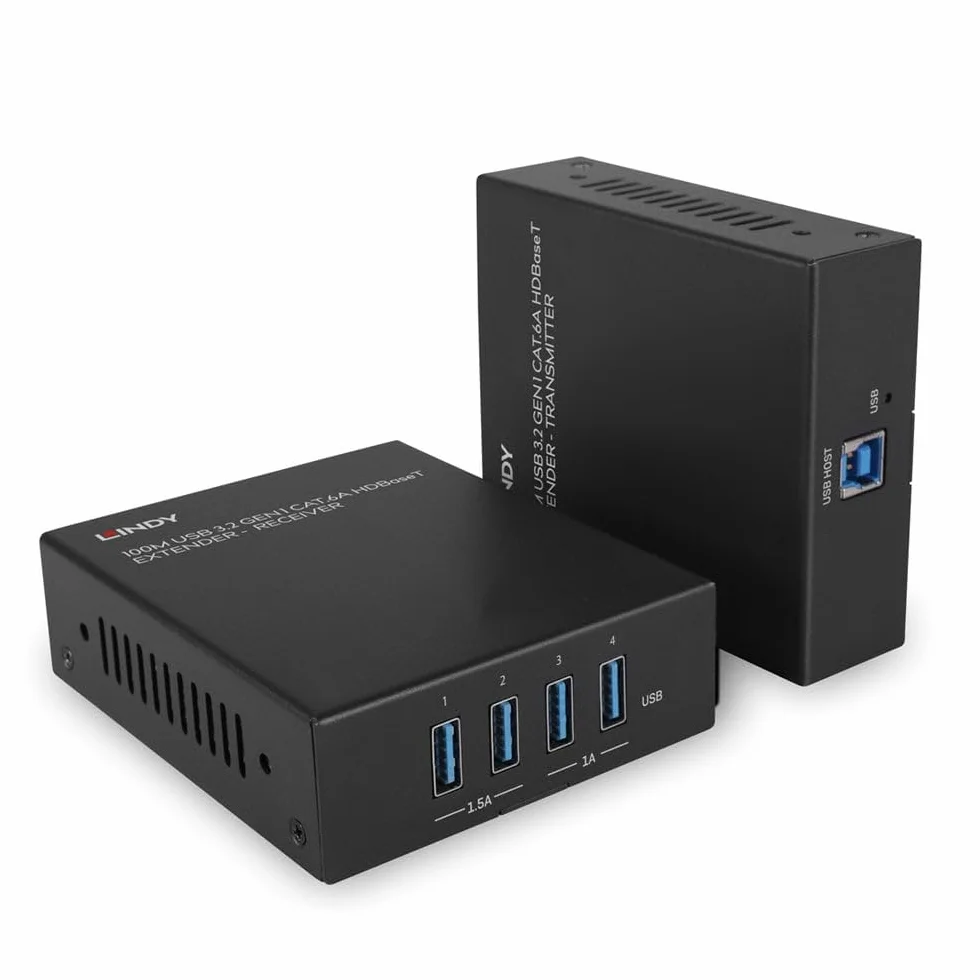 LINDY 43410 100 m USB 3.2 Gen 1 Cat.6A HDBaseT Extender