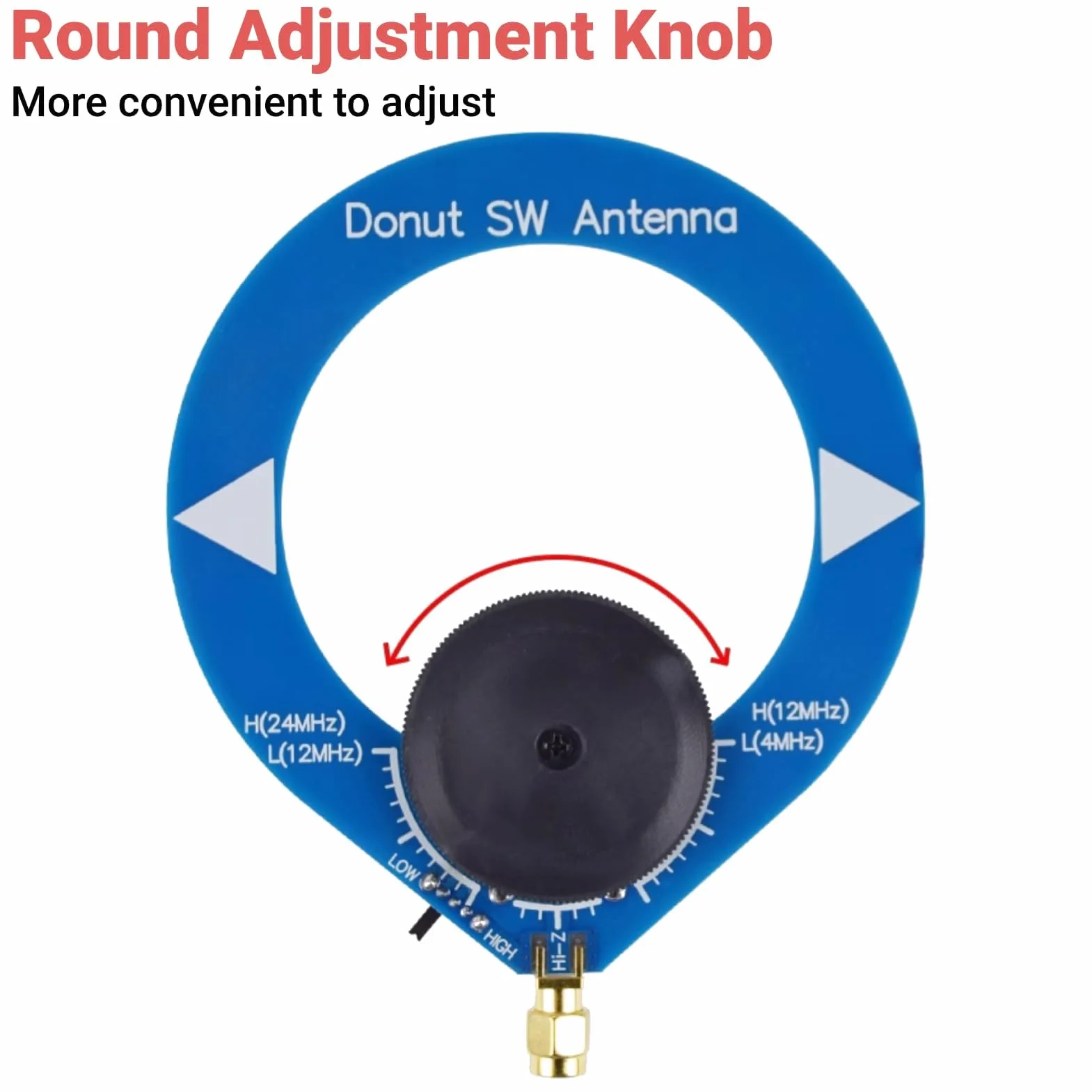 Portable Donut AM Antenna PCB Mini Loop Antenna for Shortwave Radio MW SW