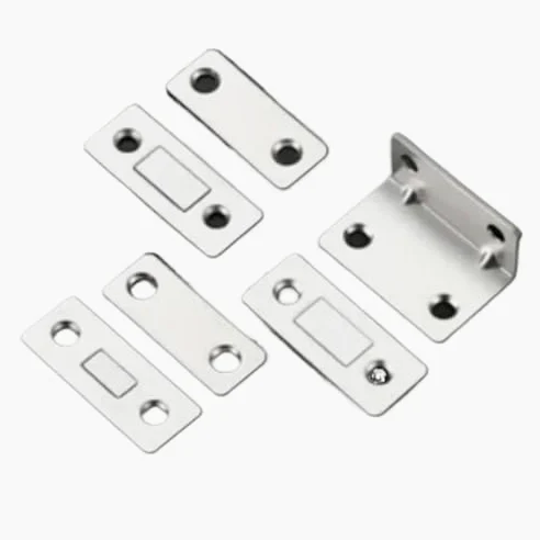 Nowoczesny magnetyczny zestaw ograniczników do drzwi – ukryte zamknięcia do drzwi ze stali nierdzewnej, niewidoczny design, 90 stopni, rozwiązania bezpieczeństwa w domu i stylowe ograniczniki do drzwi