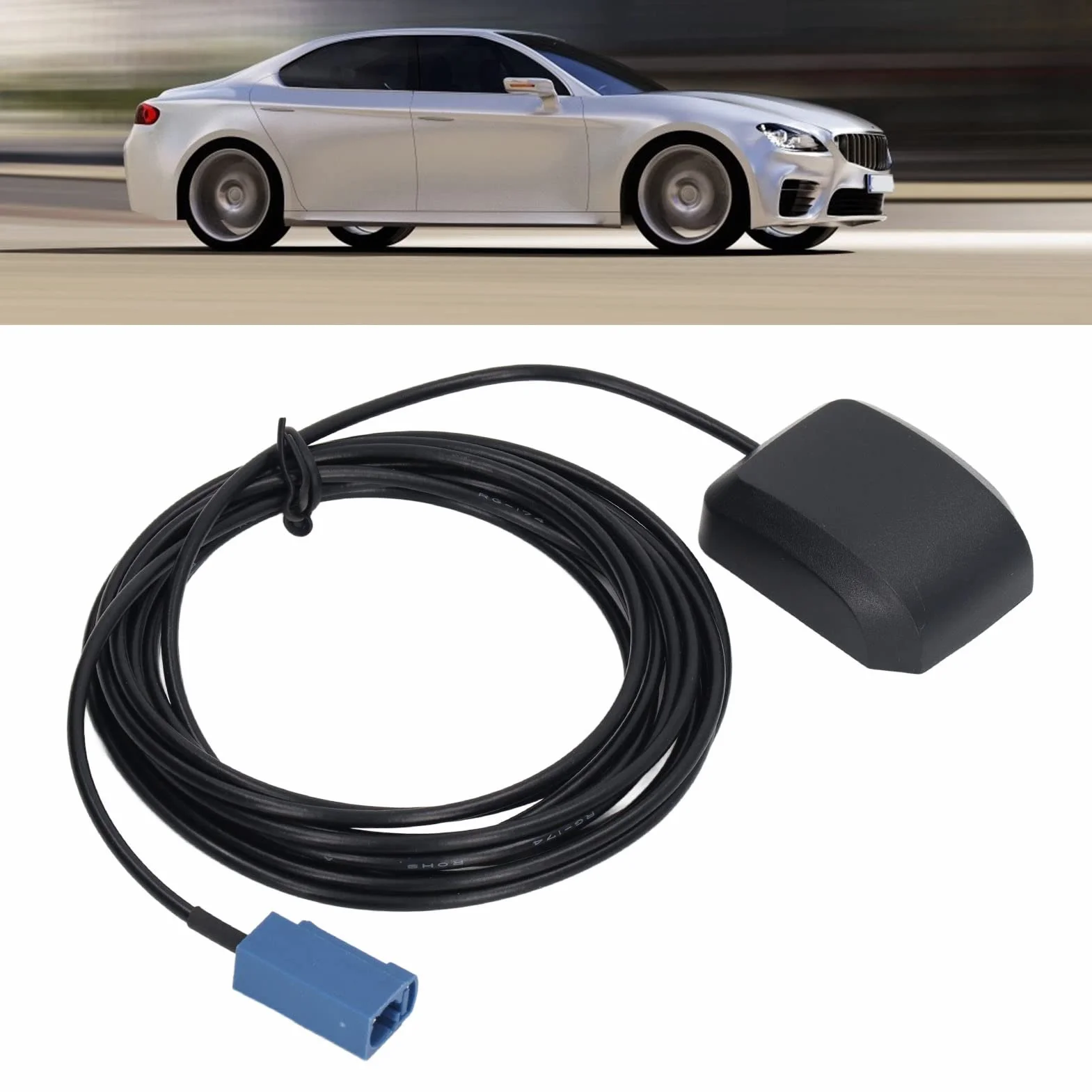 Aramox Antena Nawigacyjna GPS 1575.42MHz 3V-5V Wodoodporna Kompaktowa do SYNC 3