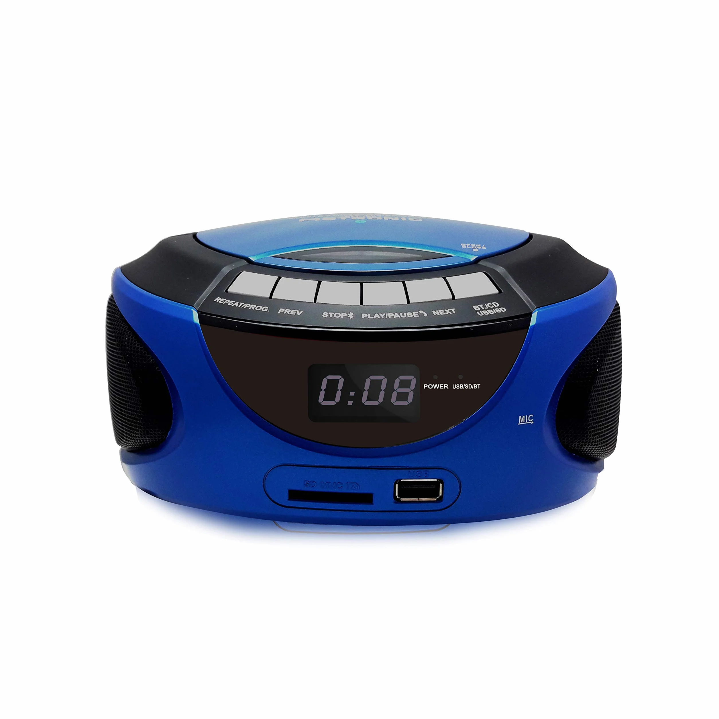 Metronic przenośne radio CD Bluetooth MP3 USB/SD/MMC 2x1W niebieskie