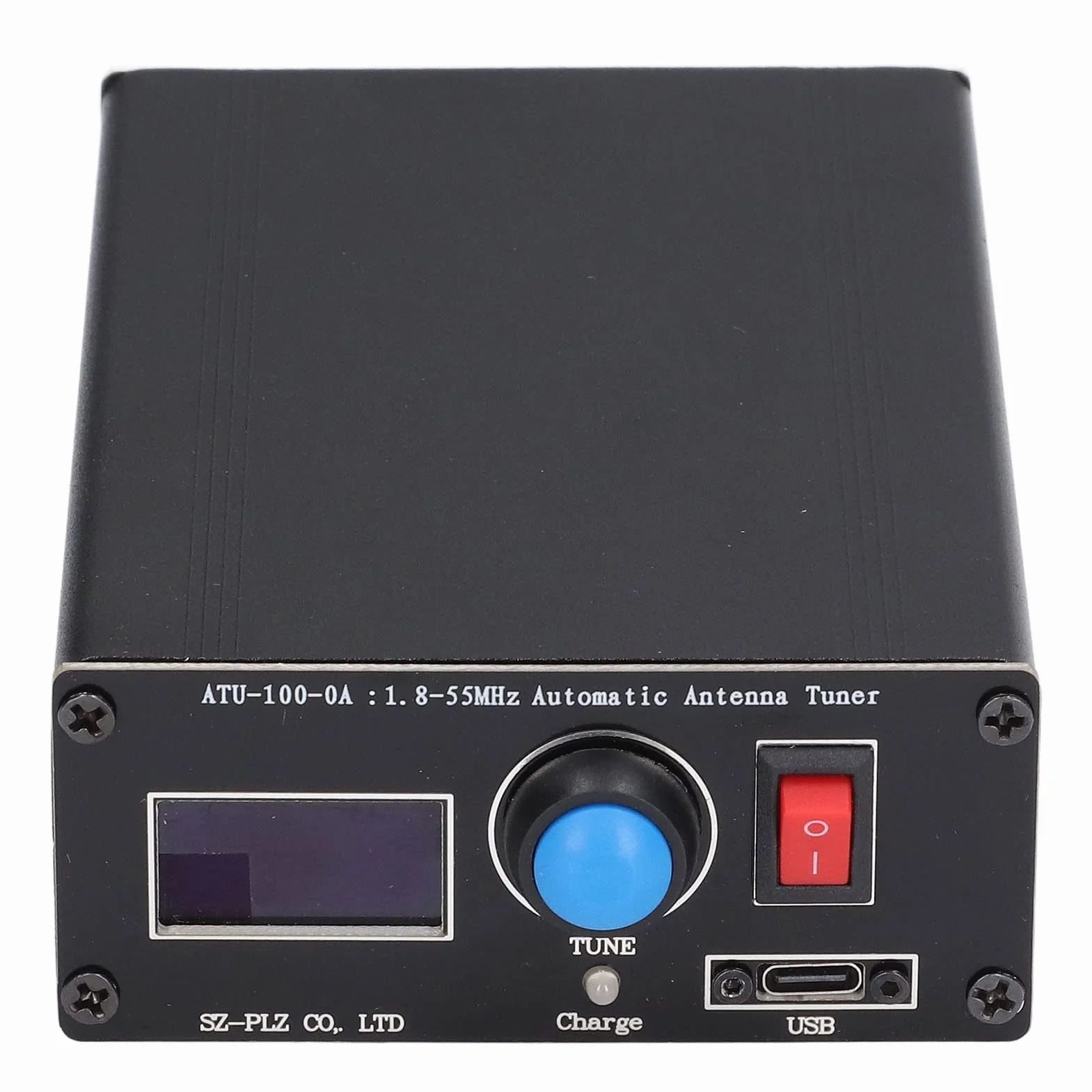 Miniautomatyczny Tuner Antenowy, ATU‑100 Minituner Antenowy Wyświetlacz 0,96 Cala Ładowanie Przez USB Tuner Radiowy 1,8‑55 MHz ATU‑100