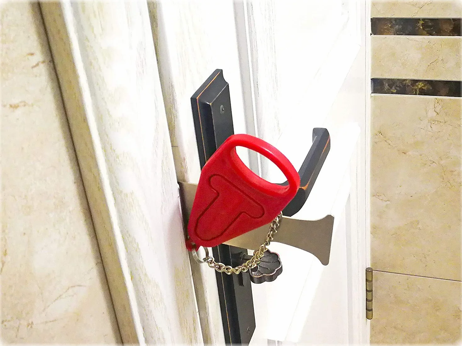 Przenośny zamiennik zamka do drzwi Addalock kompatybilny z zamkiem podróżnym, zamkiem AirBNB, zamkiem szkolnym i bezpieczeństwem, dom, mieszkanie, salon, hotel, motel, przenośny zamek do drzwi