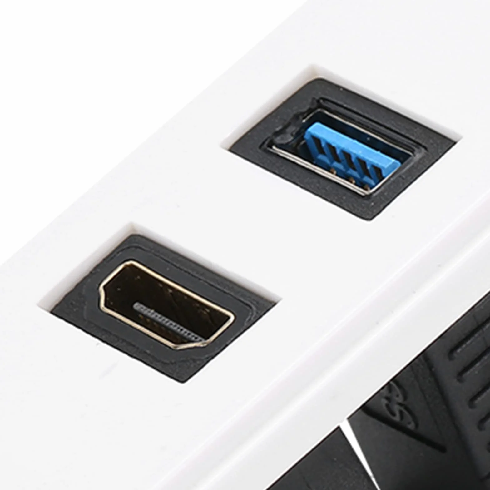 2 szt. HDMI USB3.0 Dwa w Jednym Zintegrowany Multimedialny Panel ścienny Gniazdo Audio-wideo Komponent HDMI Kompozytowe Audio-wideo Panel Montażowy do Gniazdka ściennego do