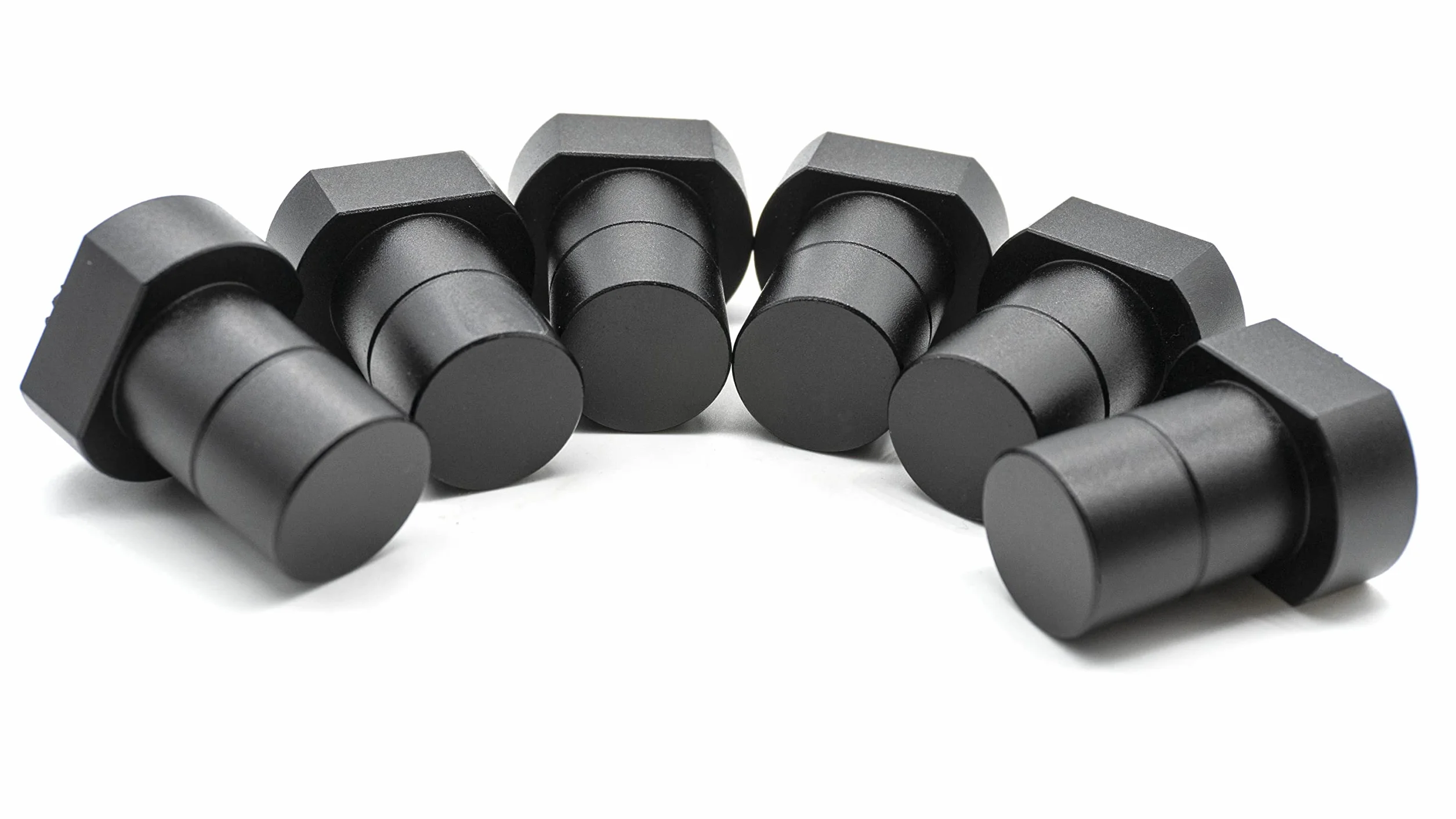 6 sztuk haczyków na ławkę ze stopu aluminium, zacisk dla psa, do stołu do obróbki drewna, do stołu warsztatowego, pozycjonowania, do strugania psa, akcesoria do otworów dla psa 20 mm (czarne)