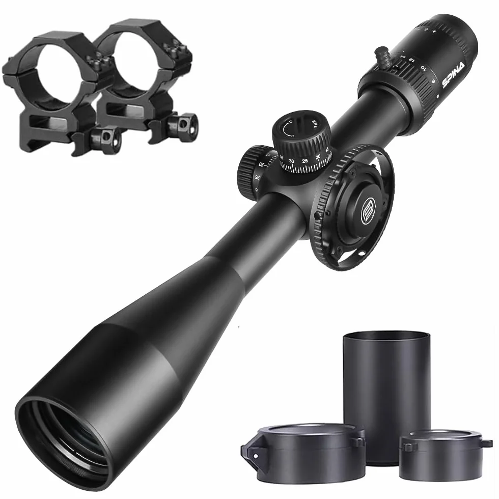 SPINA OPTICS 6-24X50 FFP Pierwszy Focus Plane Telescopic Sight Zakres karabiny MIL Dot Reticle