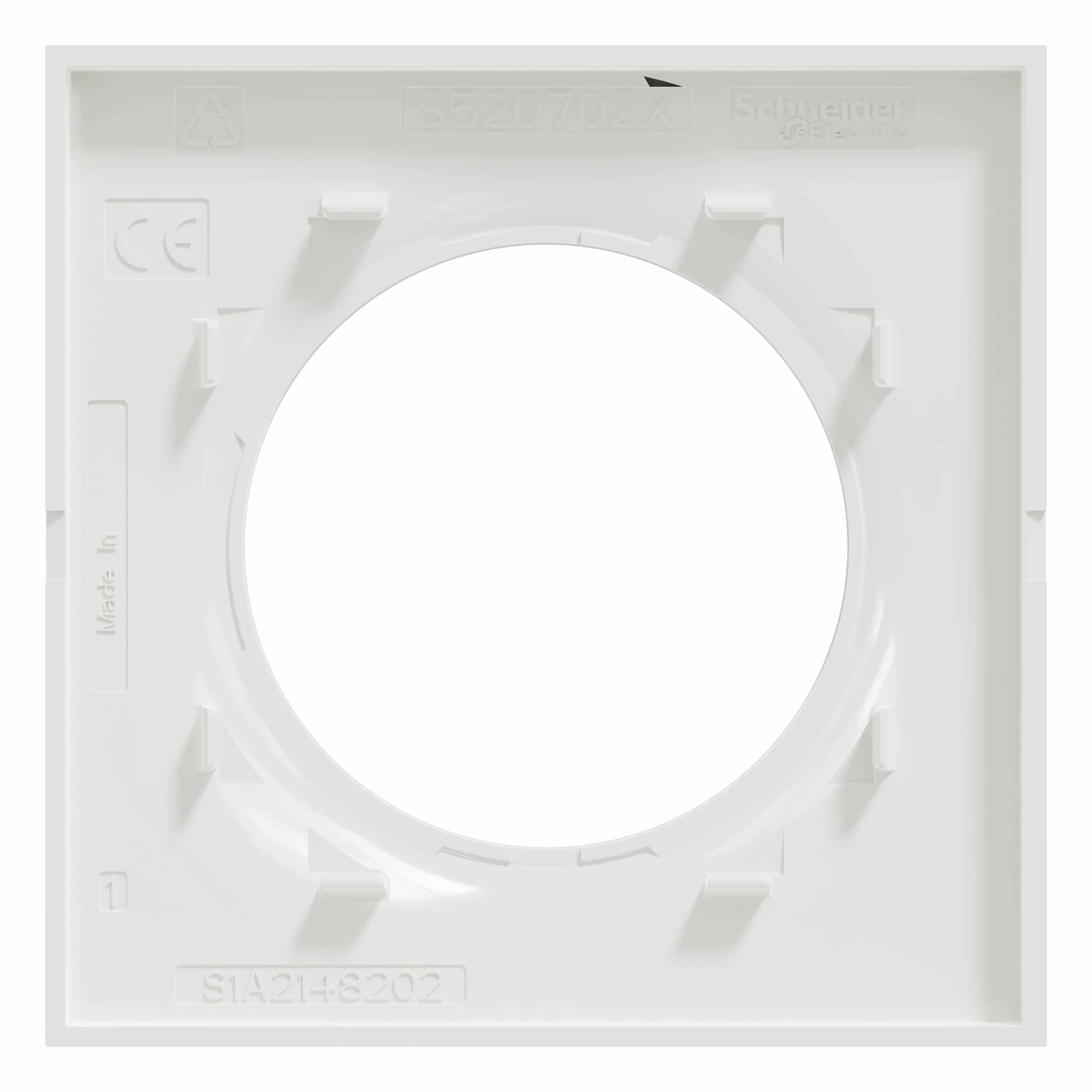 Schneider Electric S520702 Styl Rama 1-element, Biały