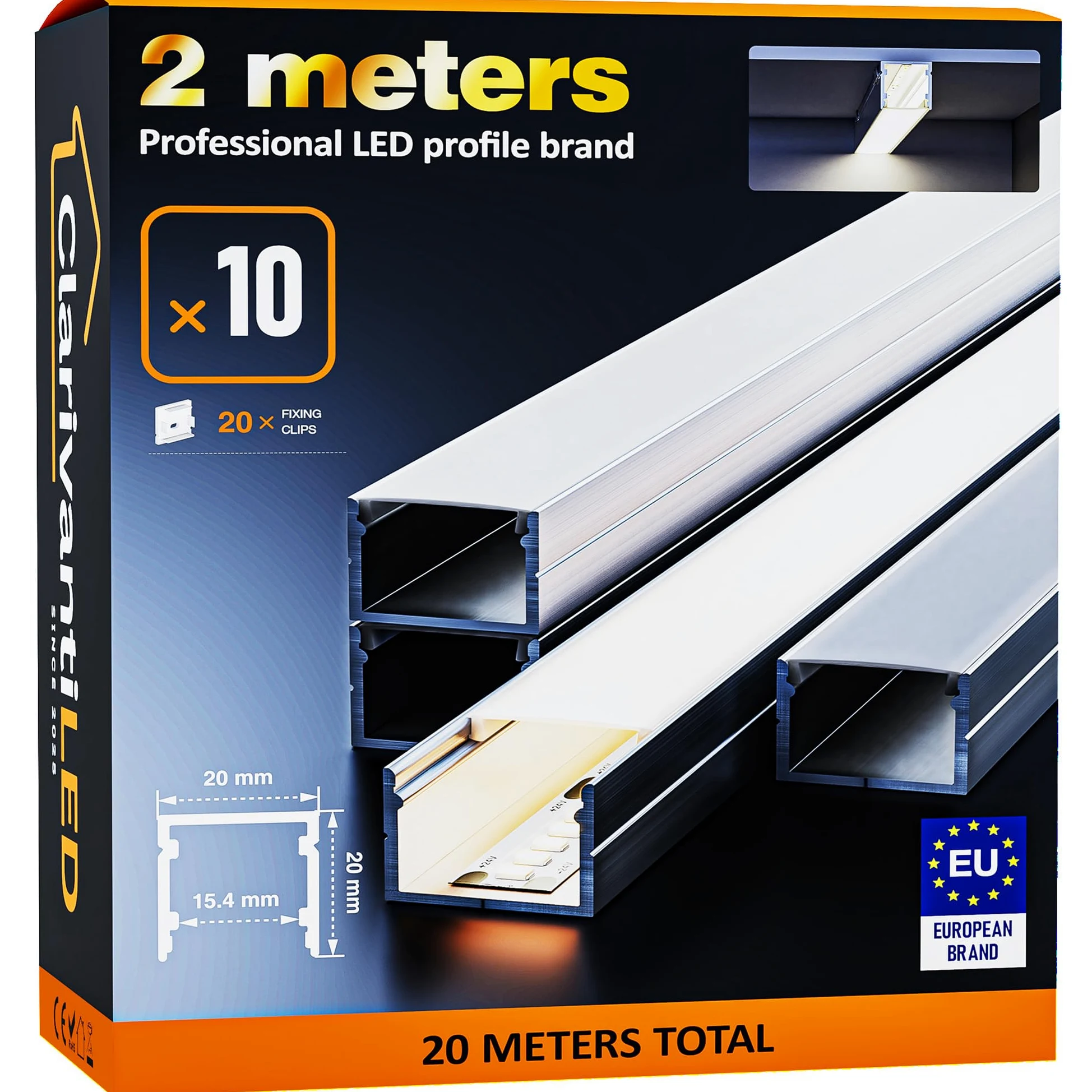 Profil LED 2 m × 10 aluminiowy kształt litery U z mlecznobiałą osłoną kanału z dyfuzorem, profil aluminiowy listwa kanałowa listwa kanałowa profile listew aluminiowych listew kanałowych