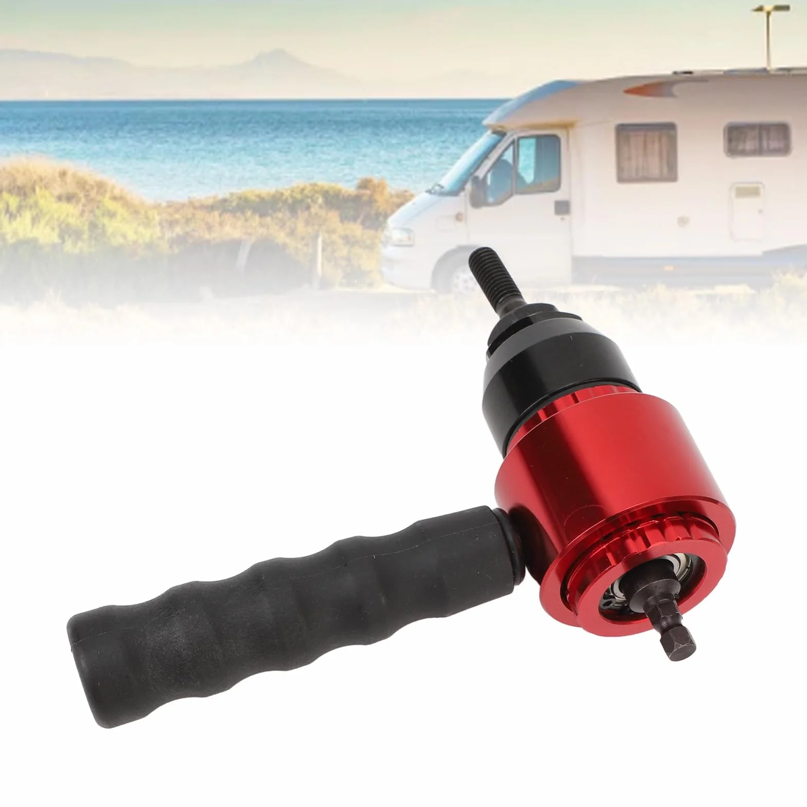 Wiertarka Akumulatorowa Elektryczny Adapter do Nitownicy Zestaw Adapterów do Wierteł do Nitonakrętek Wszechstronny, Przenośny Łatwy w Użyciu Adapter do Wiertarki do Nitonakrętek do Pojazdów Kempingowy