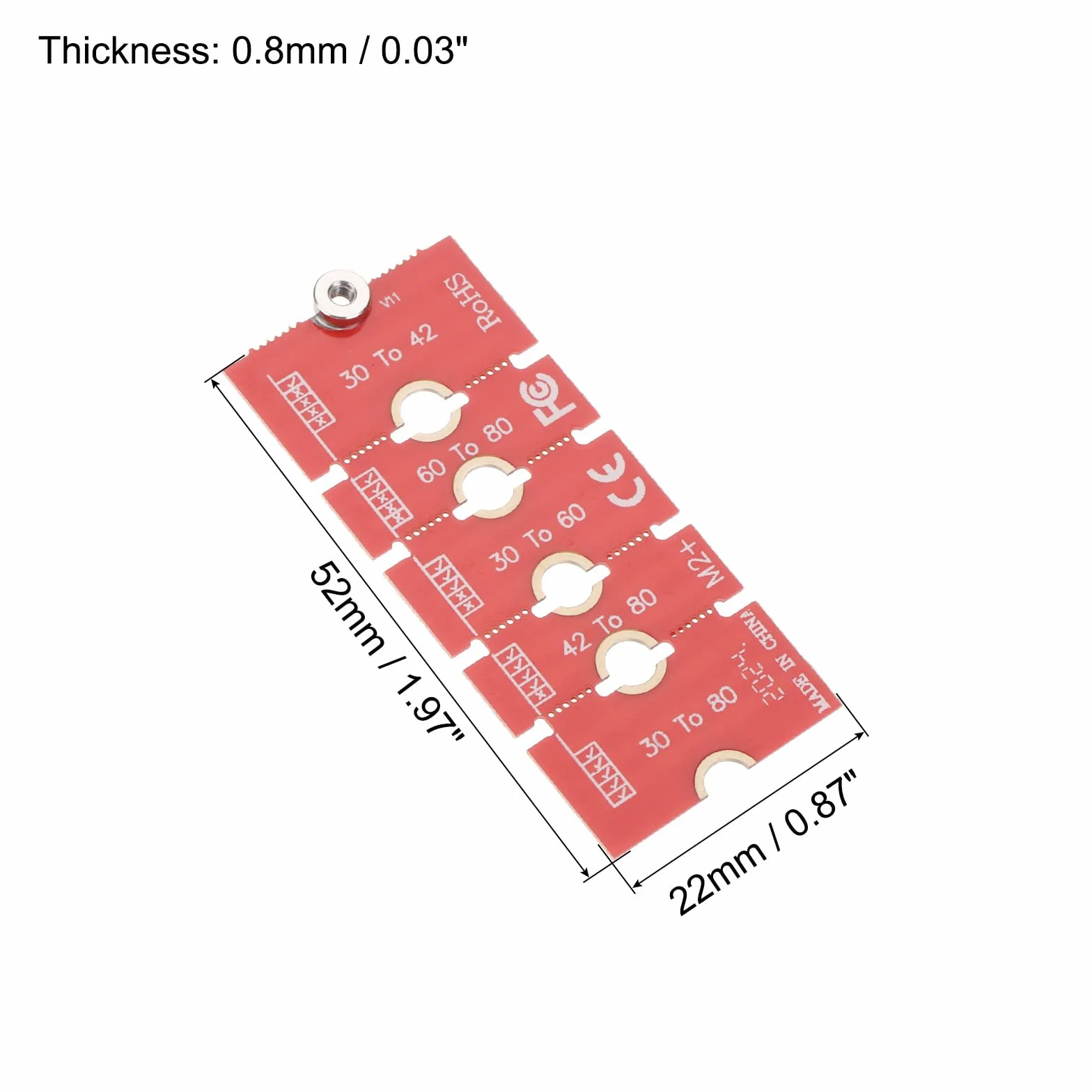 QUARKZMAN 2 szt. M.2 NGFF/NVME przedłużacz adaptera 2230 2242 2260 2280 SSD płytka PCB do komputera PC