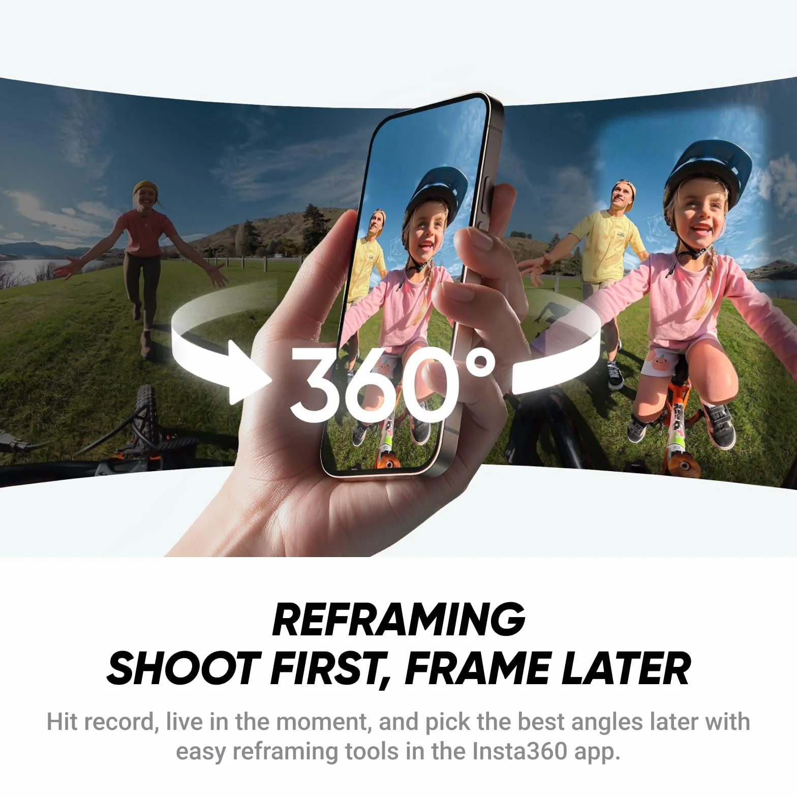 Insta360 Zestaw startowy X4 Air Polarweiss – lekka kamera 360° 8K 165g, niewidoczny kij do selfie, wymienne obiektywy, filmuj najpierw i kadruj pó?niej, wbudowana ochrona przed wiatrem, stabilizacja