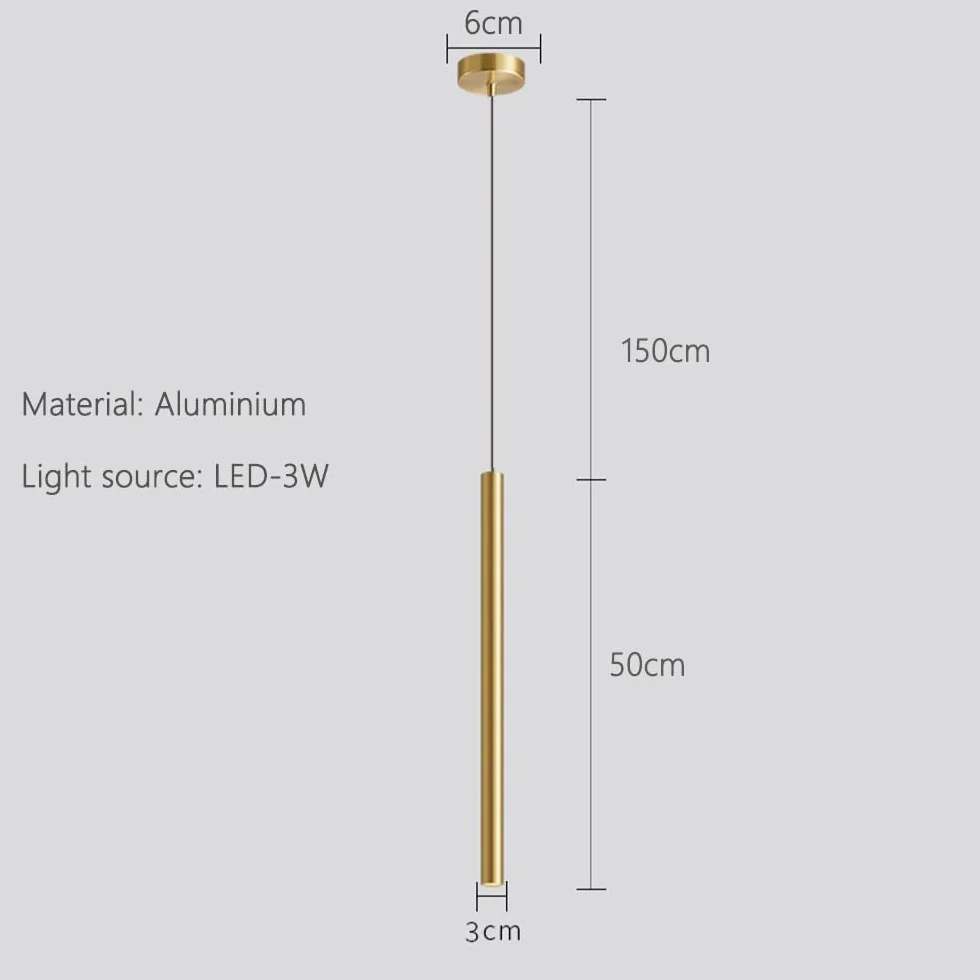 Zestaw 2 lamp wiszących LED nowoczesny żyrandol minimalistyczny design oprawa sufitowa LED złota aluminiowa lampa wisząca do jadalni, sypialni, salonu, 50 cm