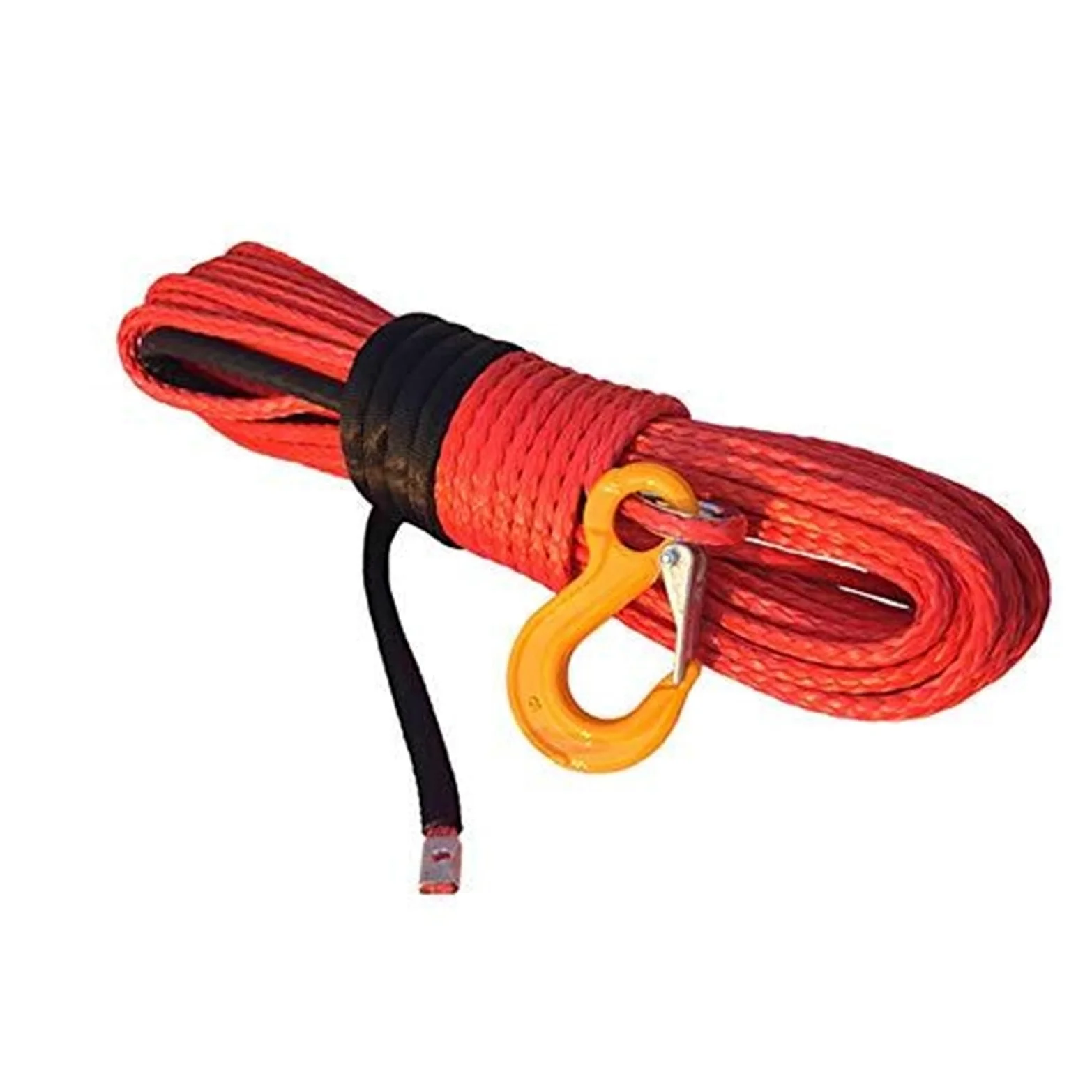 Zielona lina syntetyczna do wyciągarki 10 mm x 30 m, UHMWPE Spectra, wymienna linka(Orange)