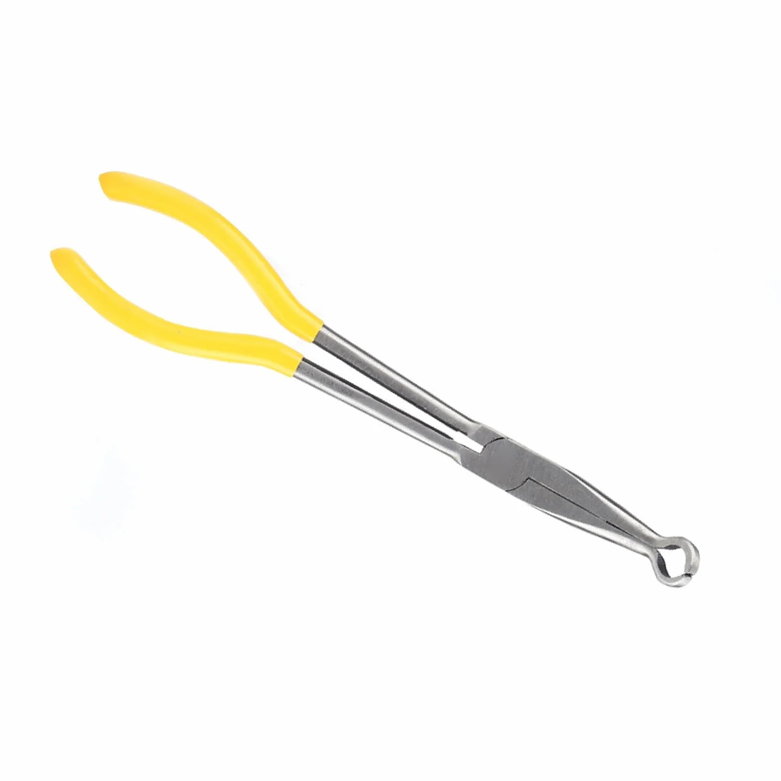 Szczypce długie z zakrzywionym nosem, 270 mm ekstra długie szczypce 45/90 stopni z zakrzywionym nosem lub końcówką w kształcie litery O Narzędzie do napraw ręcznych