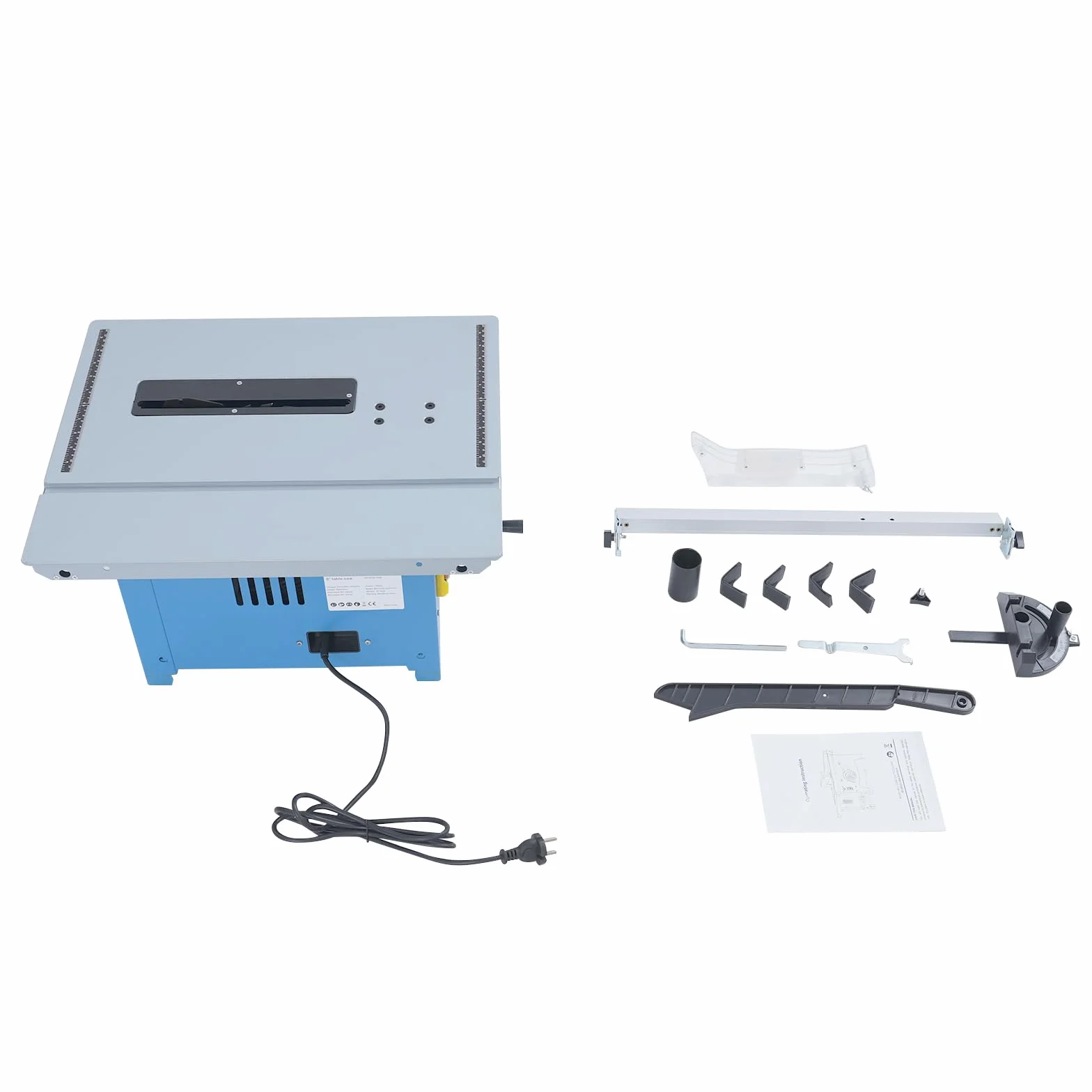 Mini stołowa pilarka tarczowa 1400 W, 4200 obr./min, z poszerzeniem stołu, cięcie 0-45° i głębokość cięcia 54 mm, piła tarczowa z brzeszczotem 210 mm do obróbki drewna i majsterkowiczów