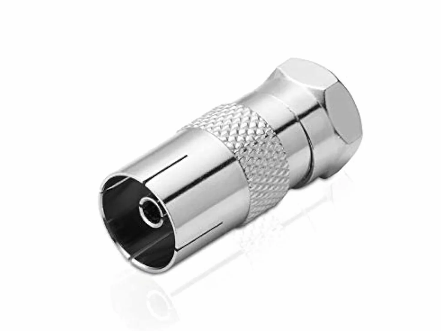 Adapter satelitarny/TV 60521 wtyczka F gniazdo koncentryczne IEC