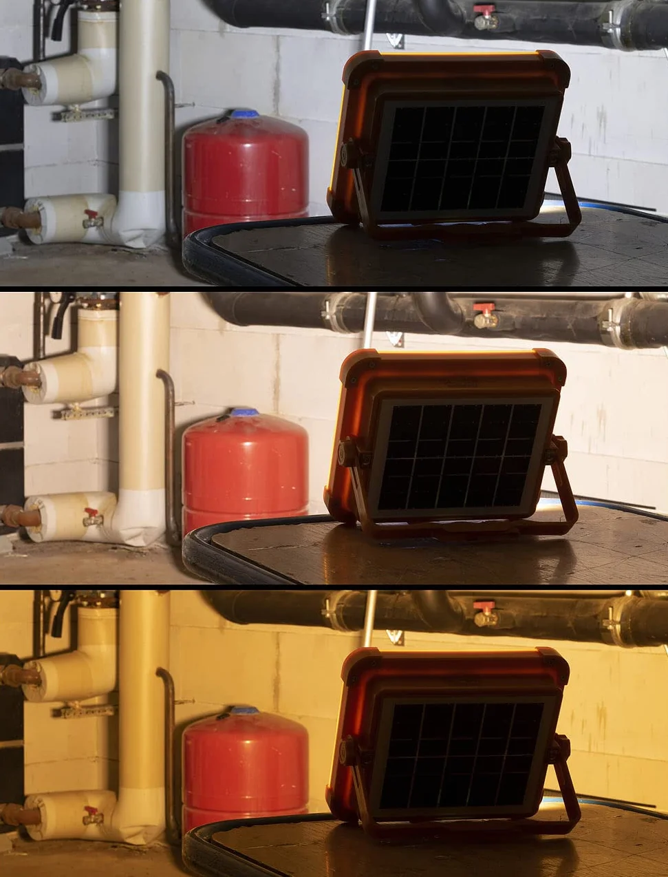 Luminea Reflektor budowlany LED, akumulator, 2392 lm, możliwość ściemniania, CCT (akumulatorowy reflektor budowlany USB)