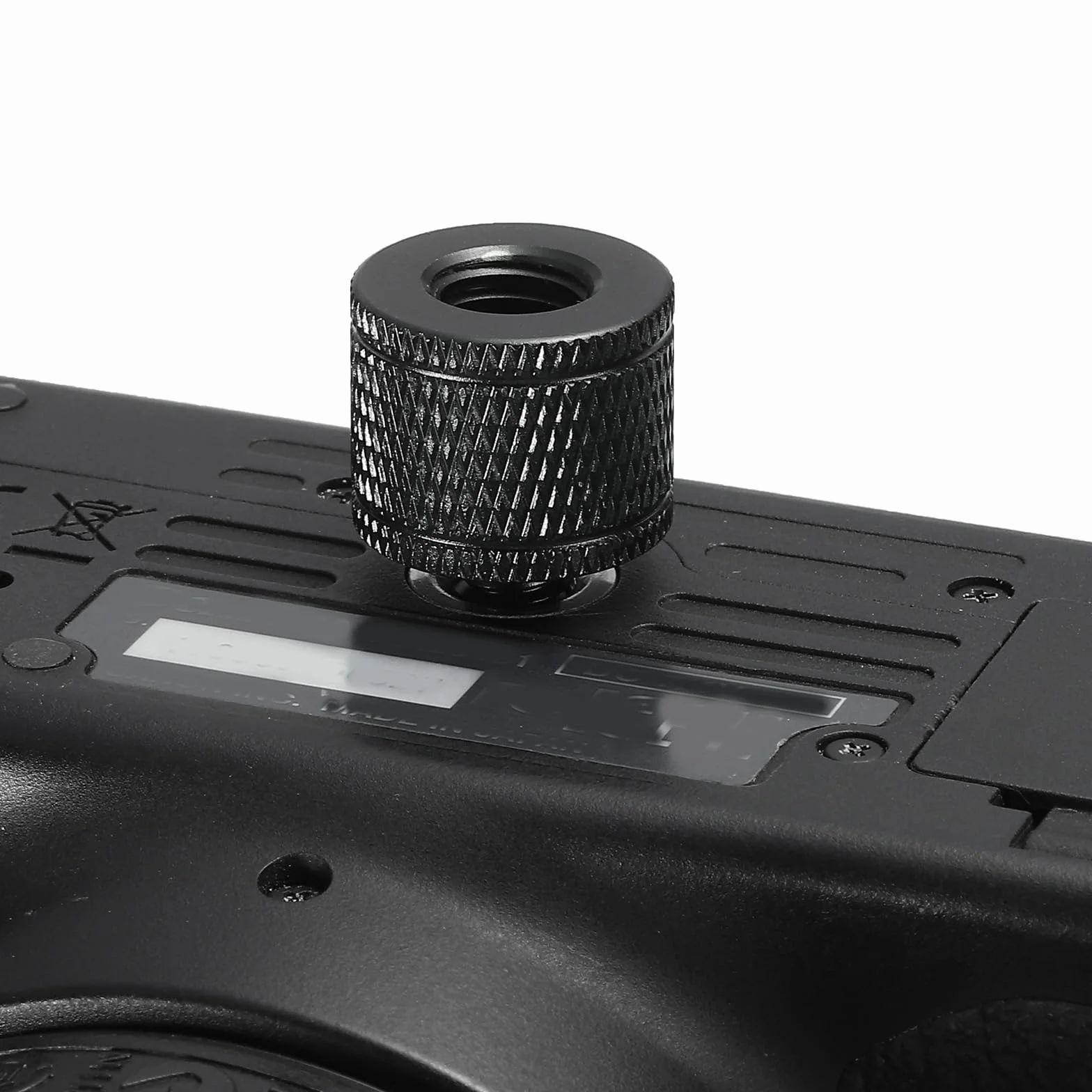Adapter z mikrofonem do statywu 1/4 żeński do M10 męski gwintowany czarny