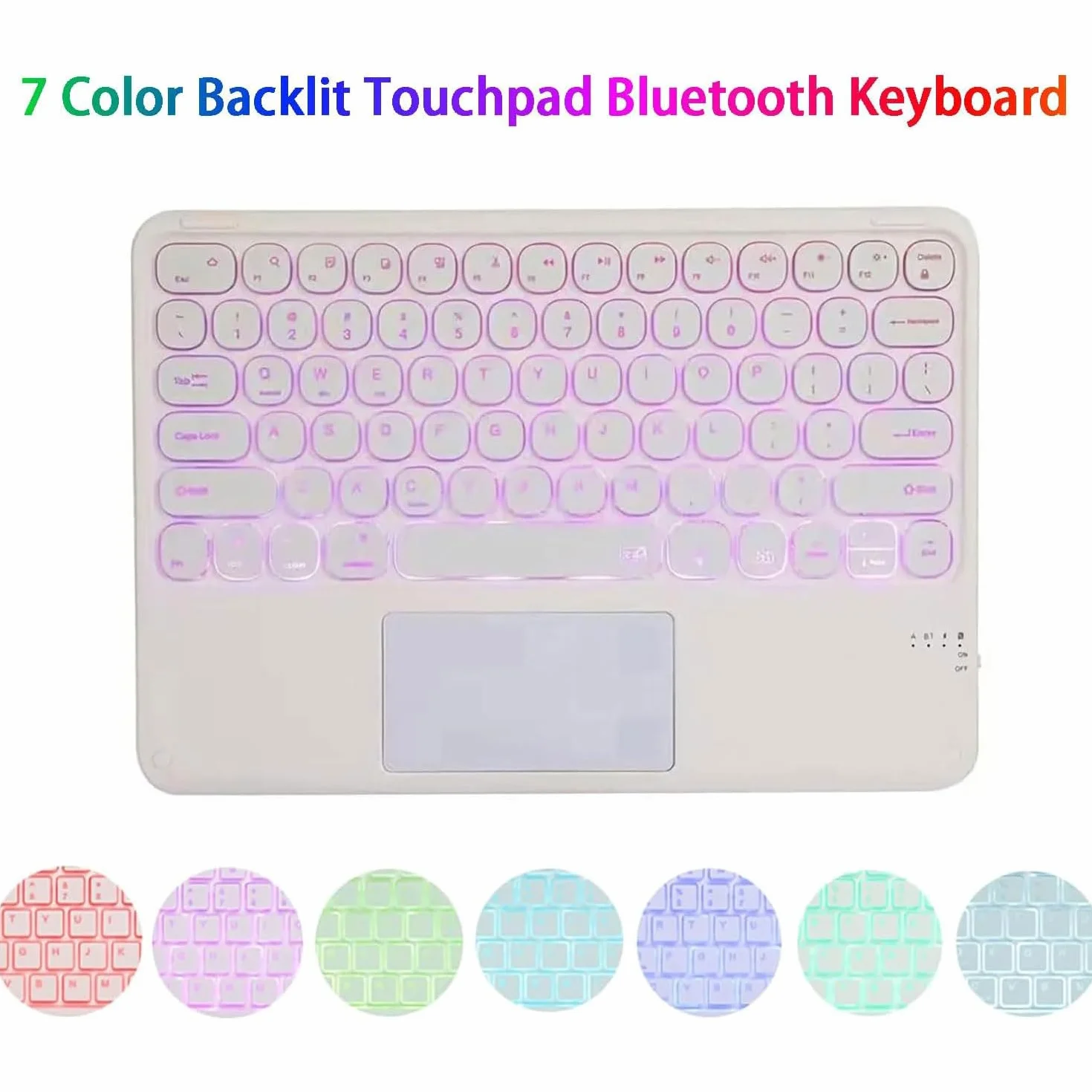 Keyboard Case for Samsung Galaxy Tab S11 Ultra S10 Ultra S9 Ultra S8 Ultra 14.6 cala, Podświetlana Klawiatura Bluetooth, Odłączana Mysz, Różowy