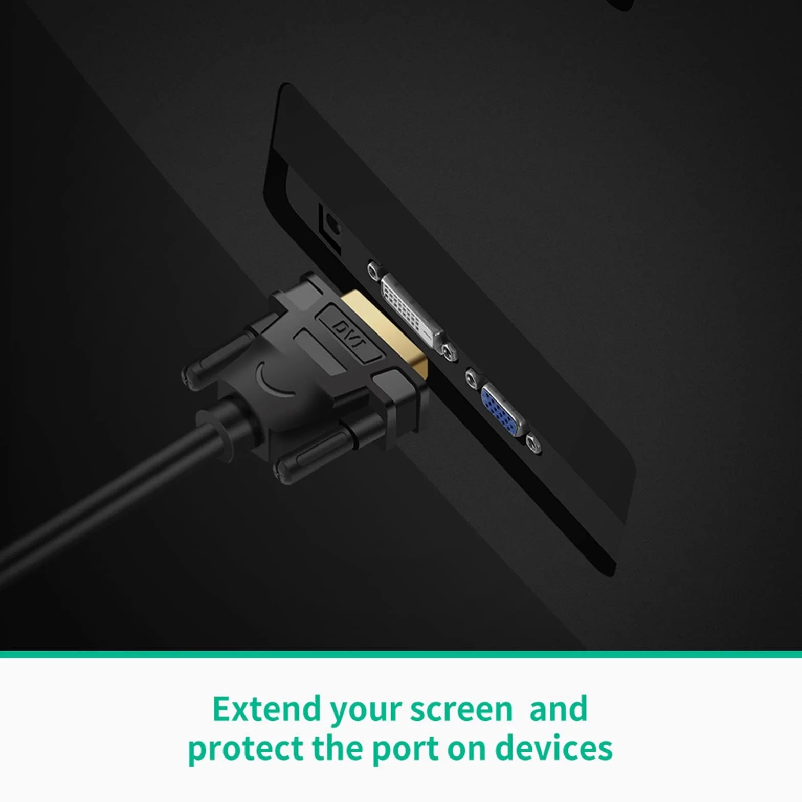 UGREEN Adapter DVI-D HDMI 24+1 na HDMI A gniazdo wtyk 22 cm do 1080P Full HD