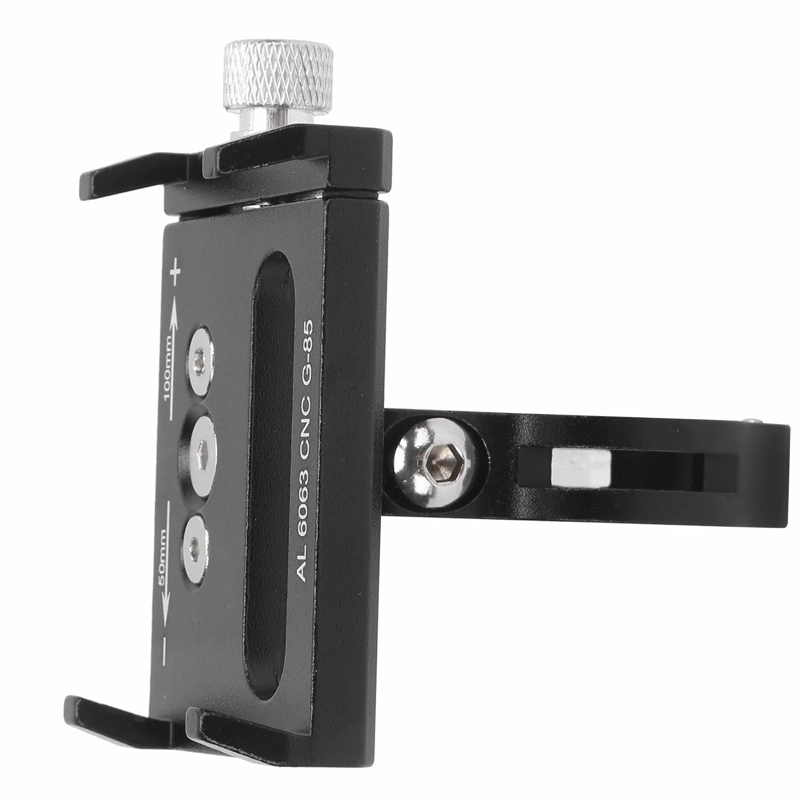 Acouto G?85 Regulowany Stojak na Telefon Rowerowy Aluminiowy Uchwyt na kierownicę Roweru Wspornik Mocujący Klips Znakomite Wykonanie Szybko Metalowa Konstrukcja Telefonu Puszka Aluminium G?85