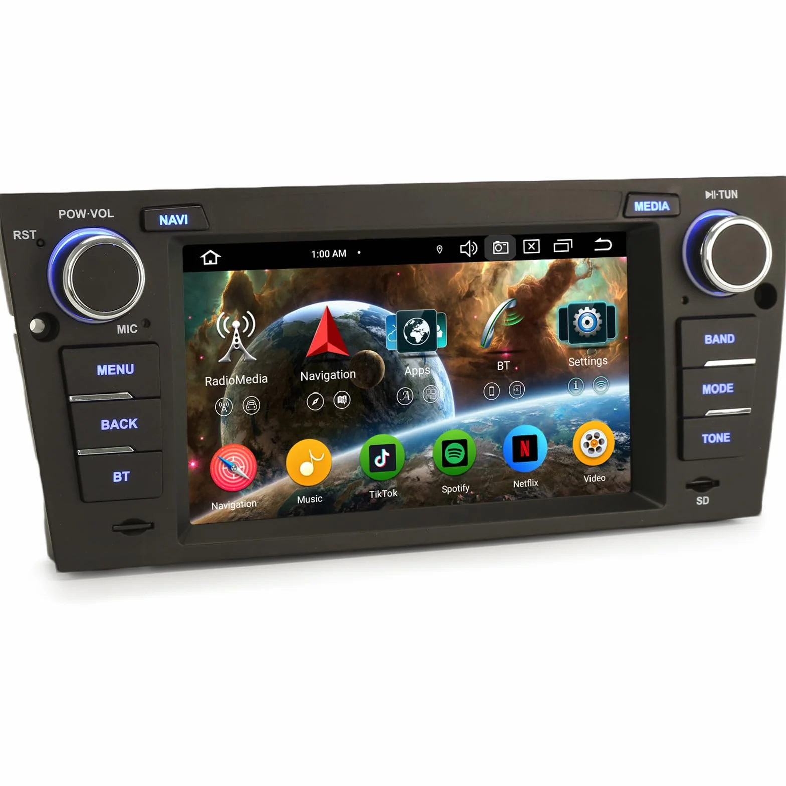 Erisin Android 14 radio samochodowe GPS nawigacja do BMW serii 3 E90 E91 E92 E93 8-Core CPU CarPlay Bluetooth ekran dotykowy