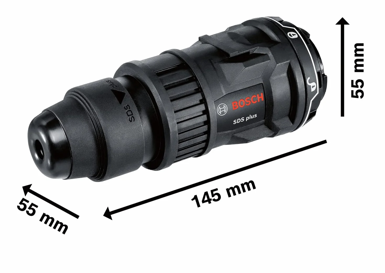 Bosch Professional Flexiclick Gfa 12-H Nasadka Udarowa, Czarny, 12V