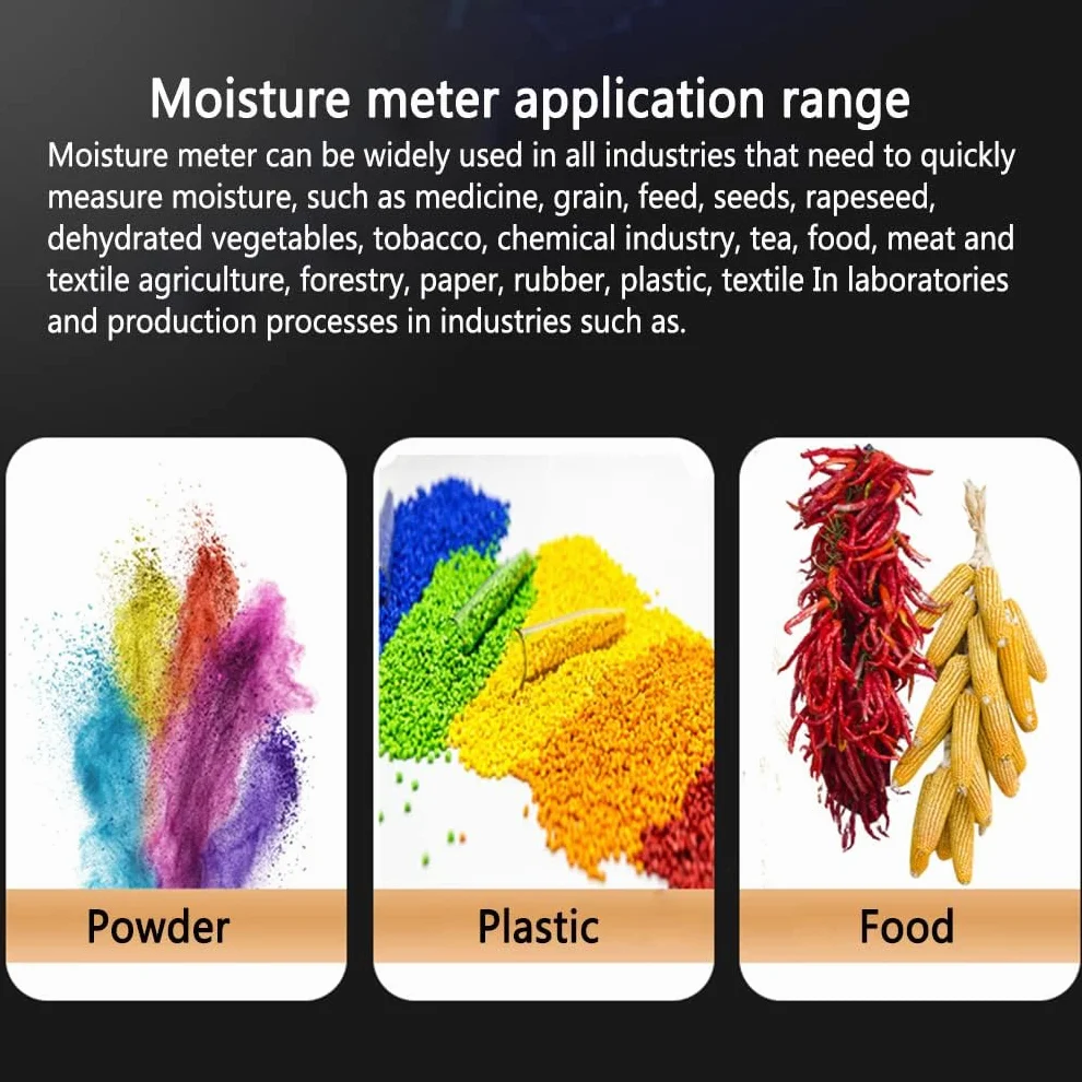 Cyfrowy analizator wilgoci, halogenowy, pojemność 50 g, dokładność odczytu 0,01 g, precyzyjny tester wilgotności do chemii żywności, biologii farmaceutycznej, testowania laboratoryjnego
