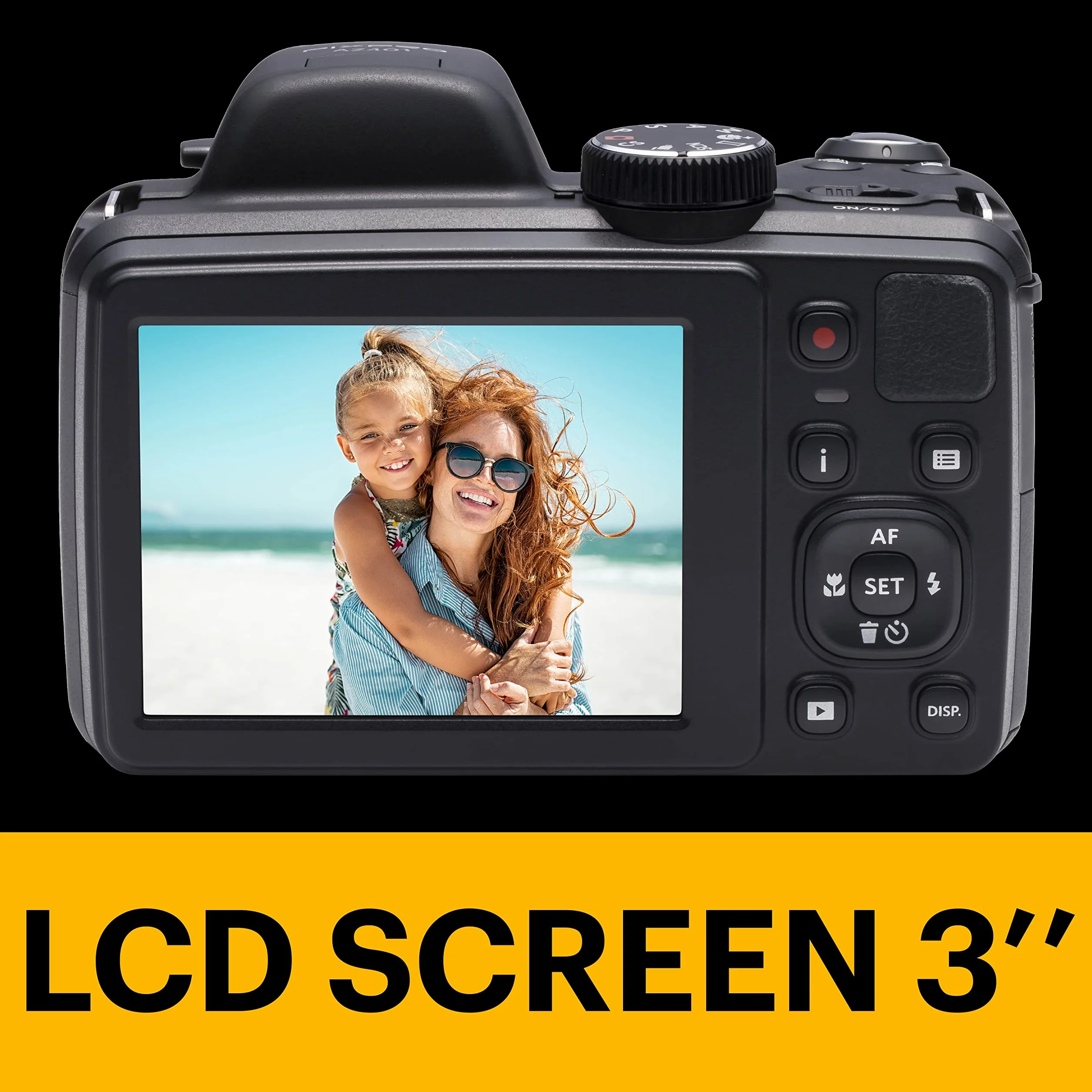Kodak PIXPRO Astro Zoom AZ401-BK aparat cyfrowy 16 MP z 40-krotnym zoomem optycznym i 7.6 cm LCD (czarny)