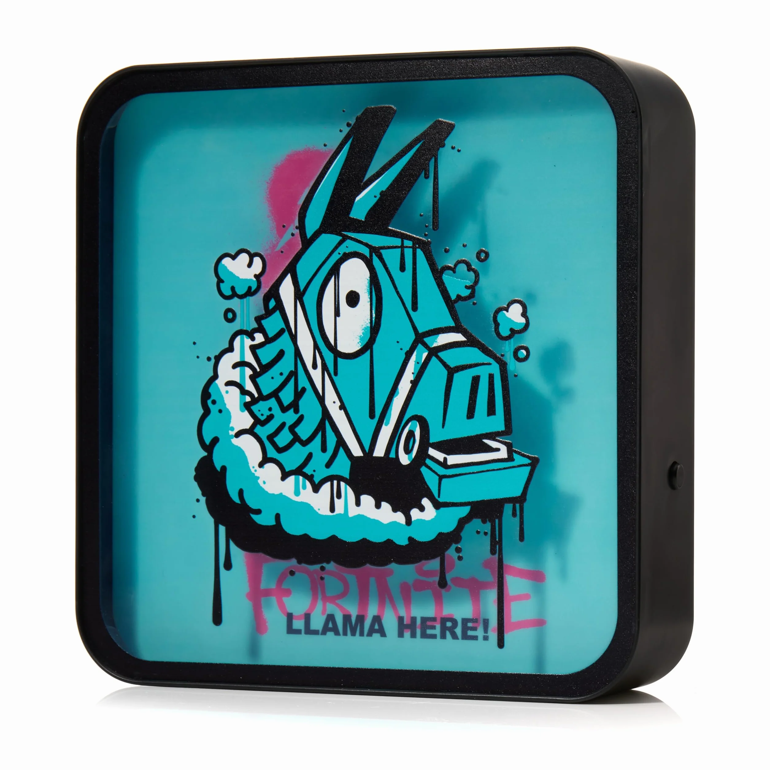 Numskull Fortnite akrylowa lampa LED Light Box – oficjalna lampa LED z lamą, na biurko lub na ścianie, zasilana przez USB lub baterię, wysokość 22 cm