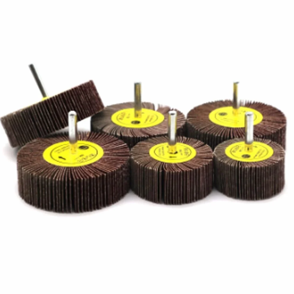 10 szt. Papier ścierny ścierny zestaw tarcz listkowych do narzędzia obrotowego Dremel - ziarnistość 80, 16-80 MM, z trzpieniem 6 mm(Dia80mm)