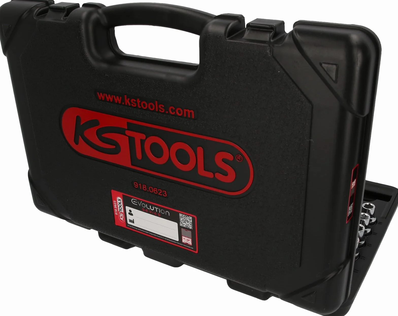 KS Tools 918.0623 CHROMEplus Zestaw podw. kluczy nasadowych,23-szt, 1/2"
