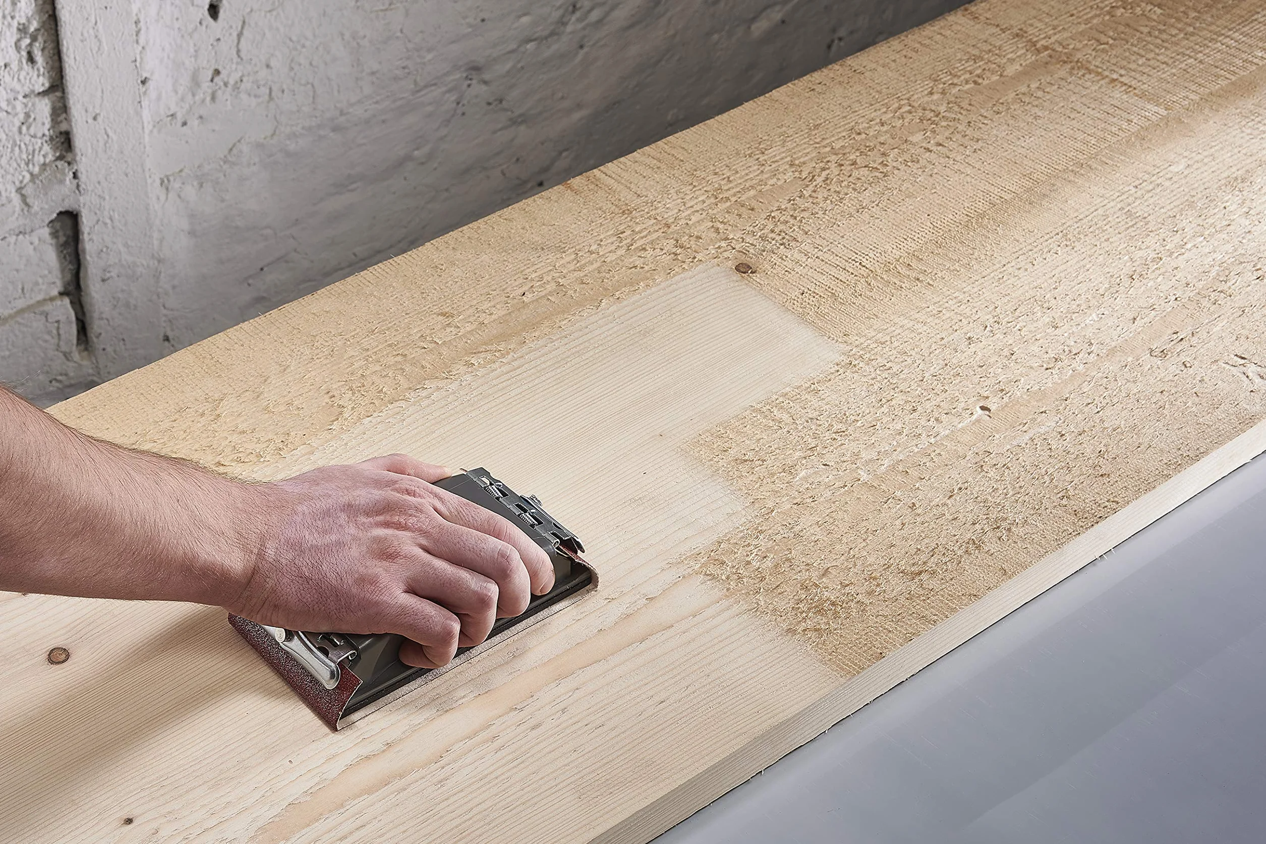 wolfcraft Szlifierka ręczna o ergonomicznym kształcie I 2891000 I Do pasków ściernych 93 x 230 mm