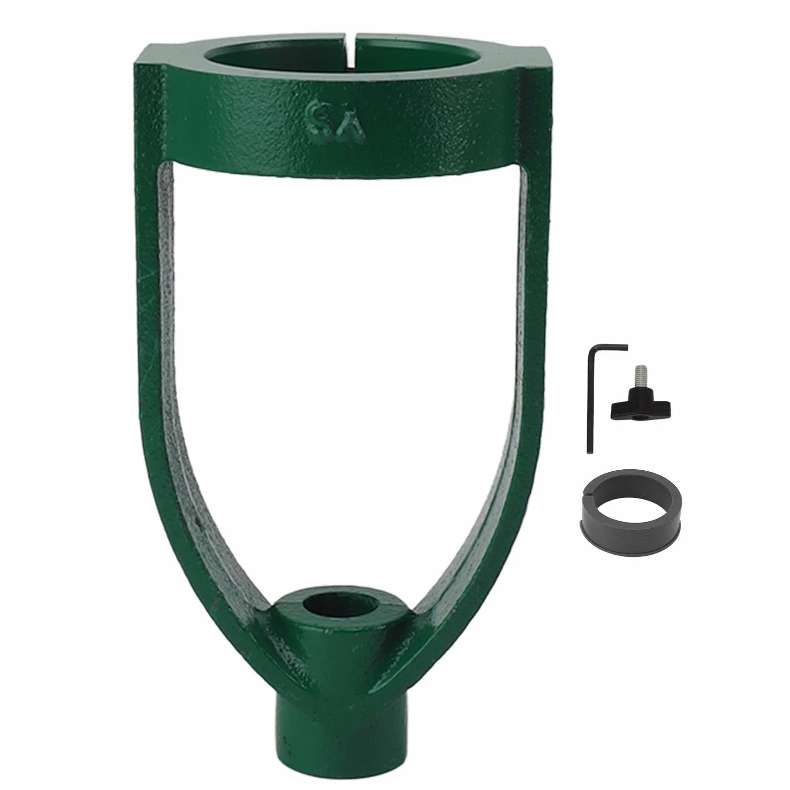 Aramox Konwerter Czopa Kwadratowego Lokalizator Wiertarki Stołowej ze Stali Przystawka do Dłutowania Wysokość 18 Cm Średnica Otworu 6,5 Cm do Obróbki Drewna Cięcie Czopa Kwadratowego i Konfiguracja