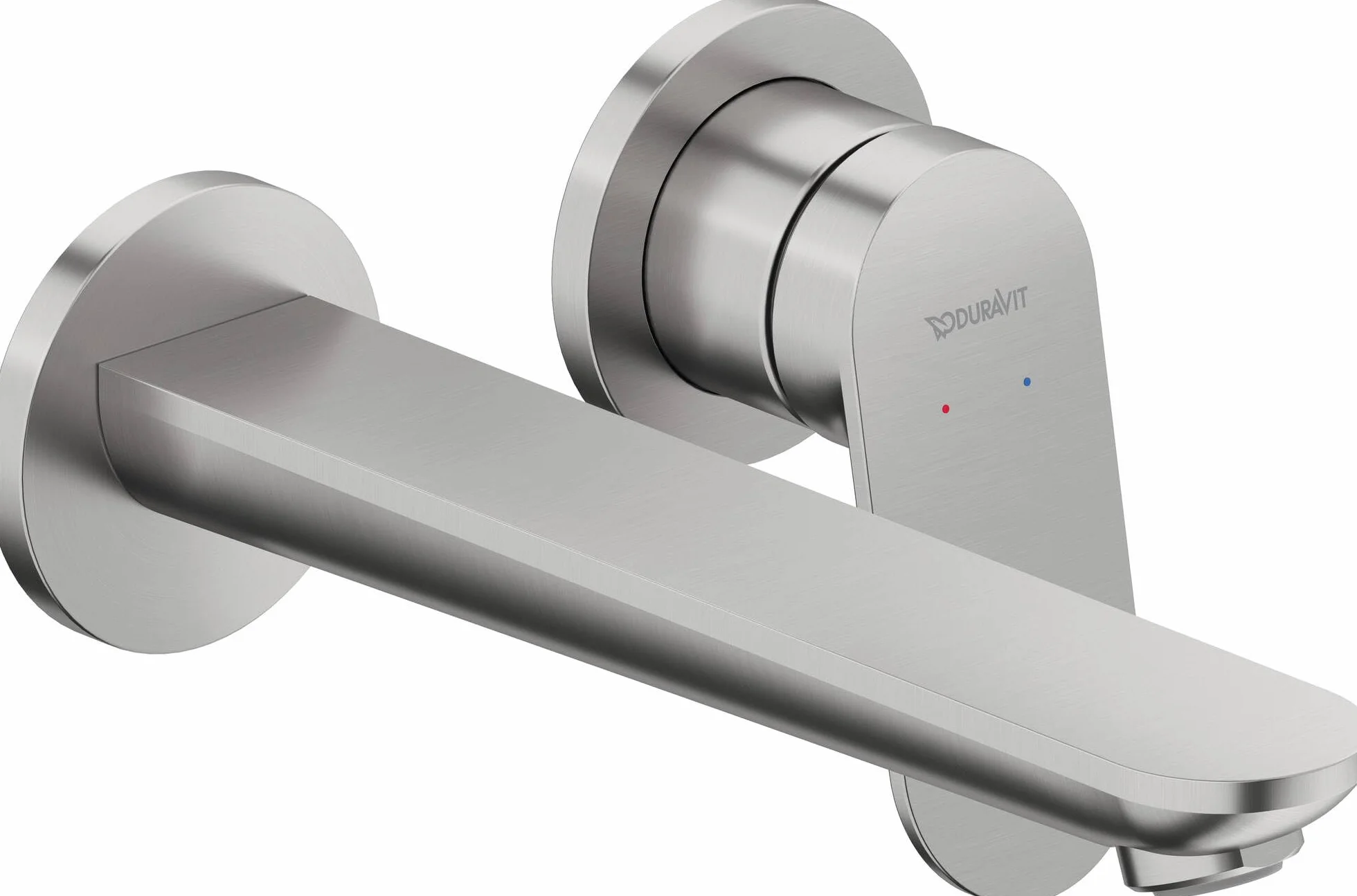 Duravit Wave armatura umywalkowa, podtynkowa, kran łazienkowy, umywalka, stal nierdzewna szczotkowana