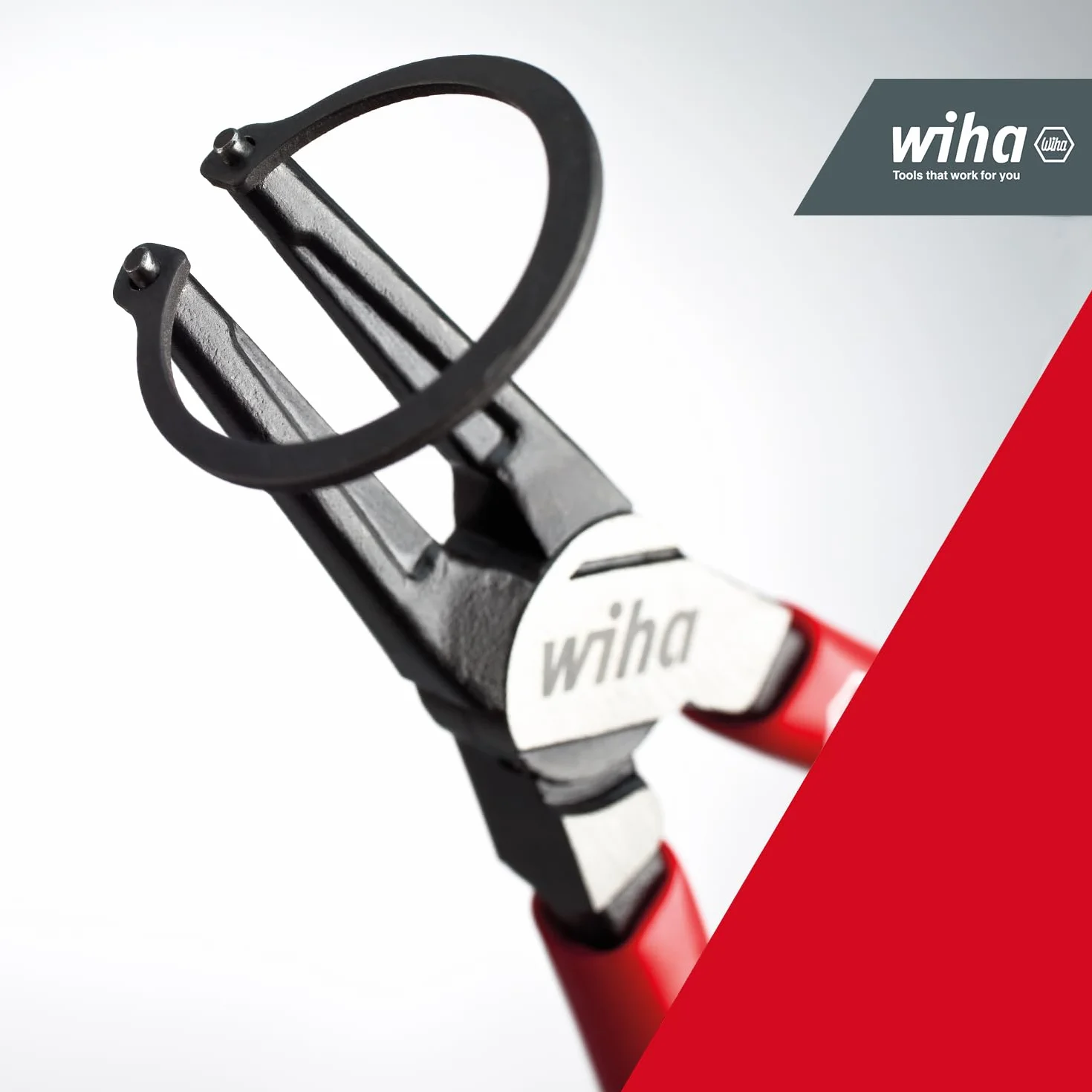 Wiha Zestaw szczypiec Classic z MagicTips® (34708), 4 szt. szczypce do pierścieni zabezpieczających, zestaw szczypiec, obcęg, obcęgi do pierścieni osadczych