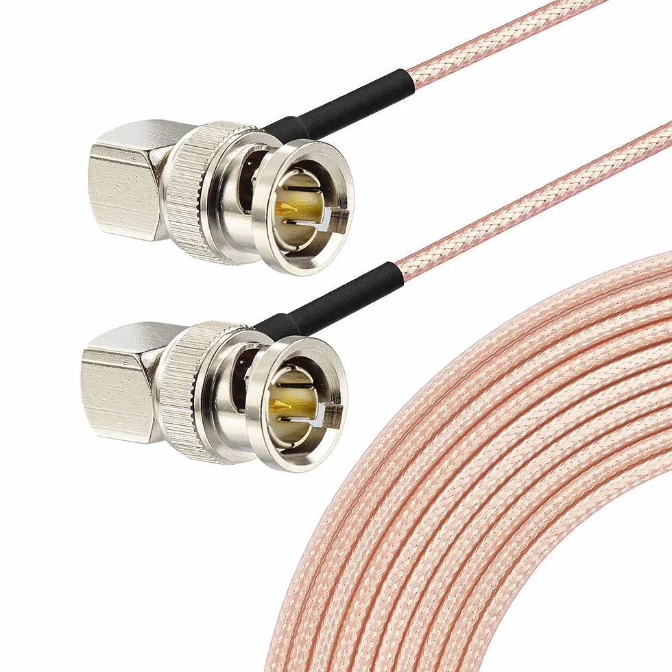 Superbat Kabel HD-SDI 3G 0,3 m BNC 75 omów 4K 6K kąt prosty do aparatów