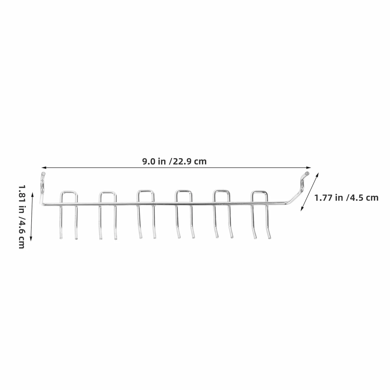 2 Zestawy Metalowe Do Pegboard z Antypoślizgowymi Osłonami Stóp Sztuk Wytrzymałe Uchwyty Do Organizacji Półkach Sklepowych i Warsztatowych Uniwersalne Akcesoria Kuchni i Garażu