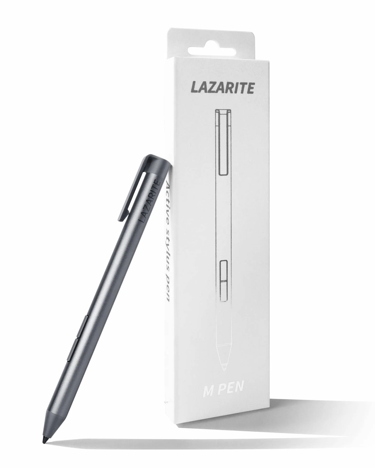 LAZARITE M Pen Grey, aktywny rysik do Microsoft Surface, Lenovo Flex 5/14, Yoga 7i/9i, HP Envy x360, Pavilion x360, Spectre x360, 4096 czułość nacisku